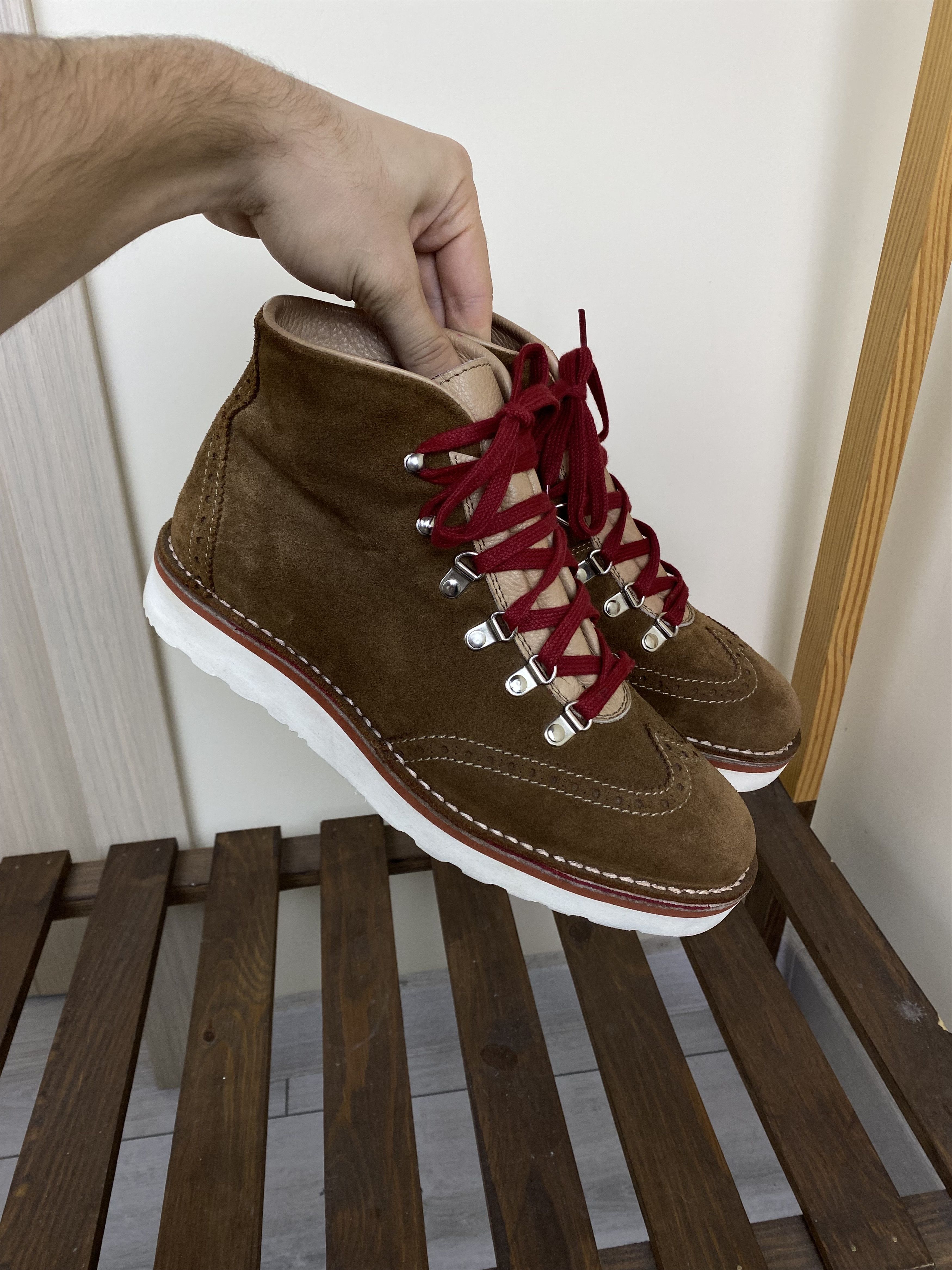 Baldessarini Baldessarini Boots tan Leather Brogues desert extra light Size US 9 / EU 42 - 1 Thumbnail