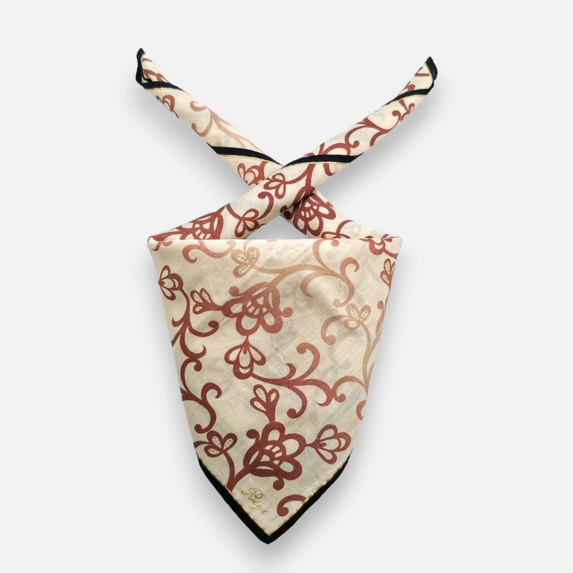 BIGI × Vintage Vintage Bigi Handkerchief Pocket Square Bandana Size ONE SIZE - 1 Thumbnail