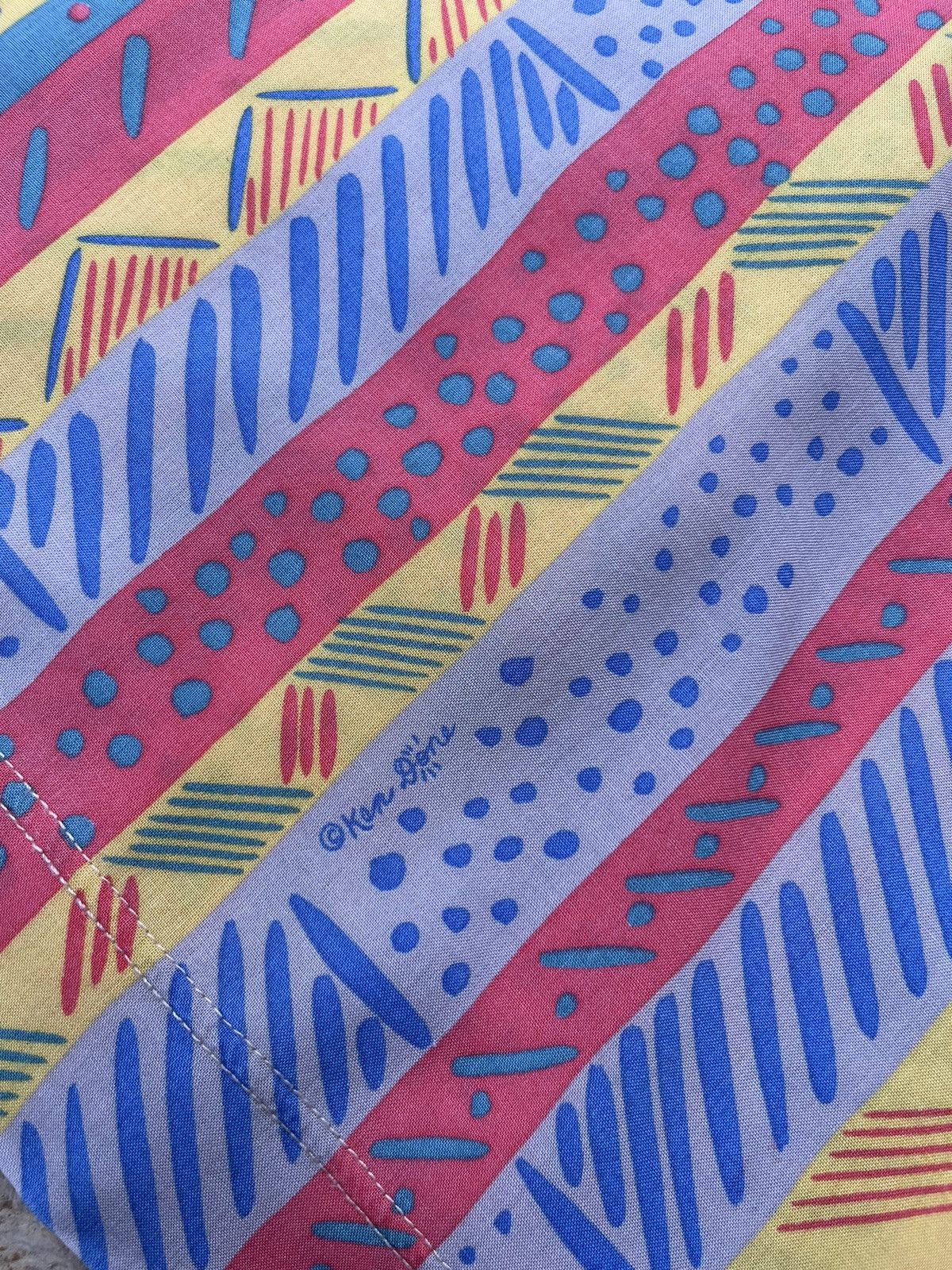 Vintage Vintage Ken Done design striped patterned all over print tee Size US M / EU 48-50 / 2 - 8 Thumbnail