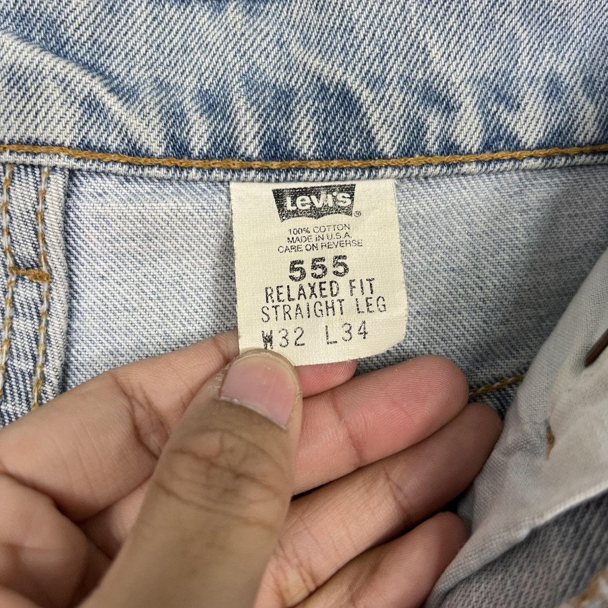 Levi's Vintage Clothing Vintage 90s Levis Lot 555 Denim Jeans Size US 32 / EU 48 - 19 Thumbnail