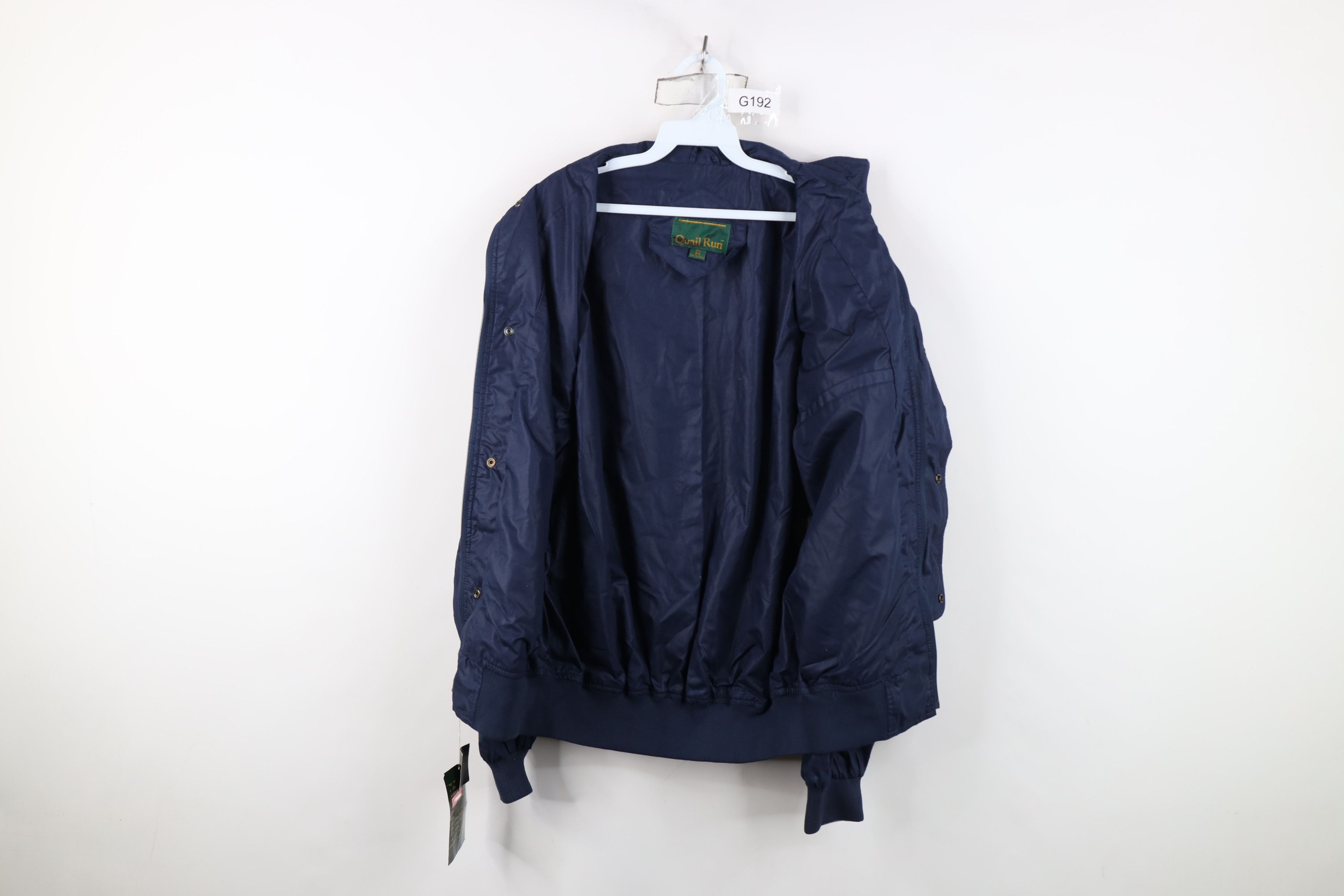 Vintage Deadstock Vintage 80s 90s Streetwear Bomber Jacket Vest Blue Size US M / EU 48-50 / 2 - 9 Thumbnail