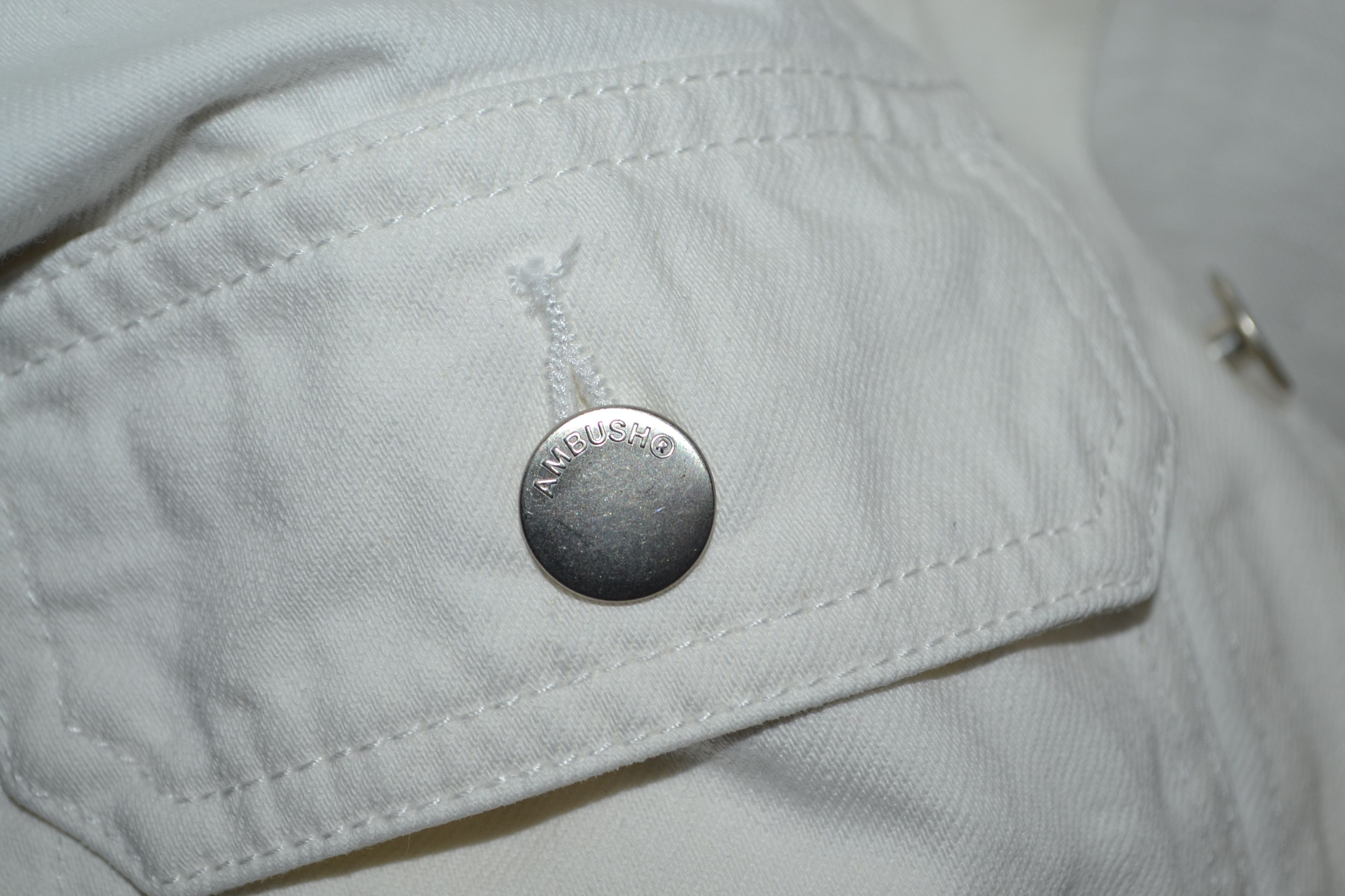 Ambush Design Ambush White Denim Logo-Stamped Type 2 Jacket "UNTITLED" Size M / US 6-8 / IT 42-44 - 10 Thumbnail