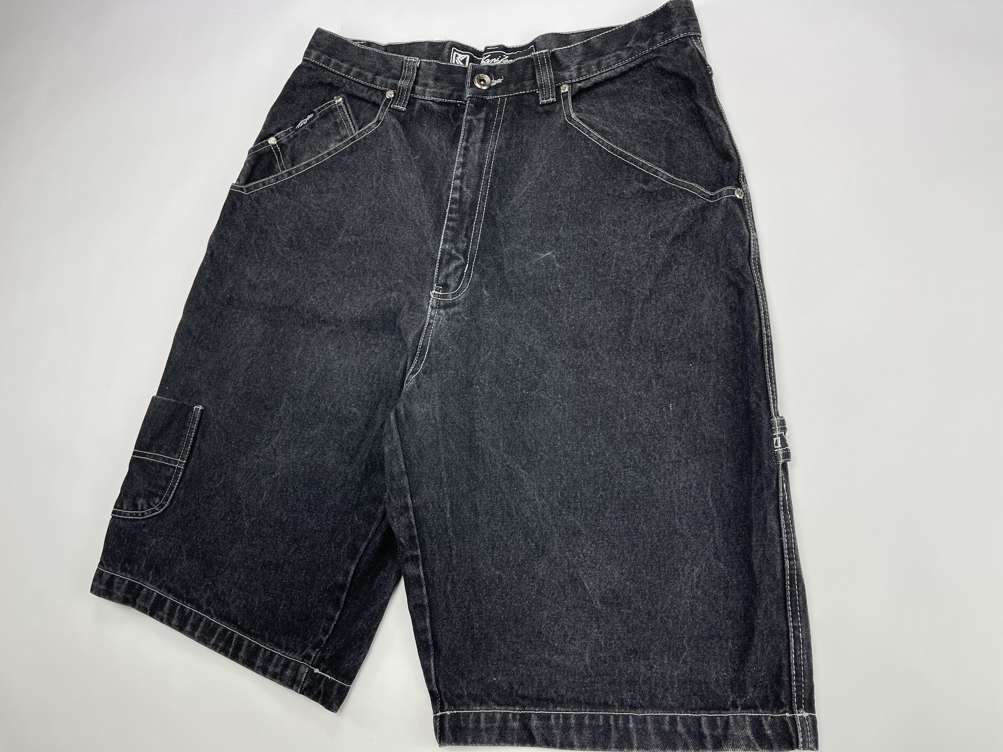 Karl Kani KARL KANI shorts, vintage hip hop baggy jeans, 90s size W 36 Size US 36 / EU 52 - 6 Thumbnail