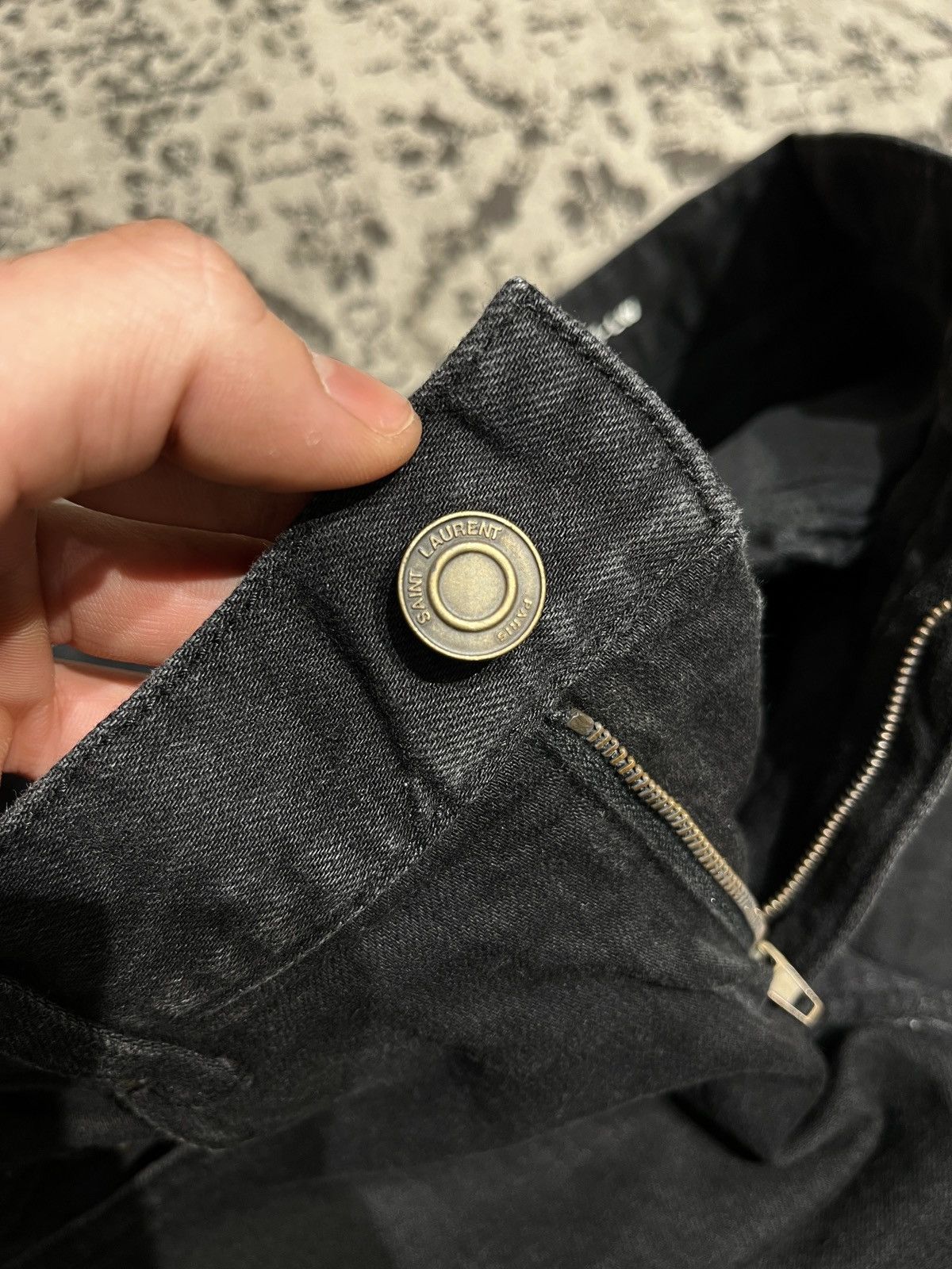 Saint Laurent Paris Saint Lauren D02 Original Low Waist Ripped Skinny Jeans Size US 29 - 6 Thumbnail