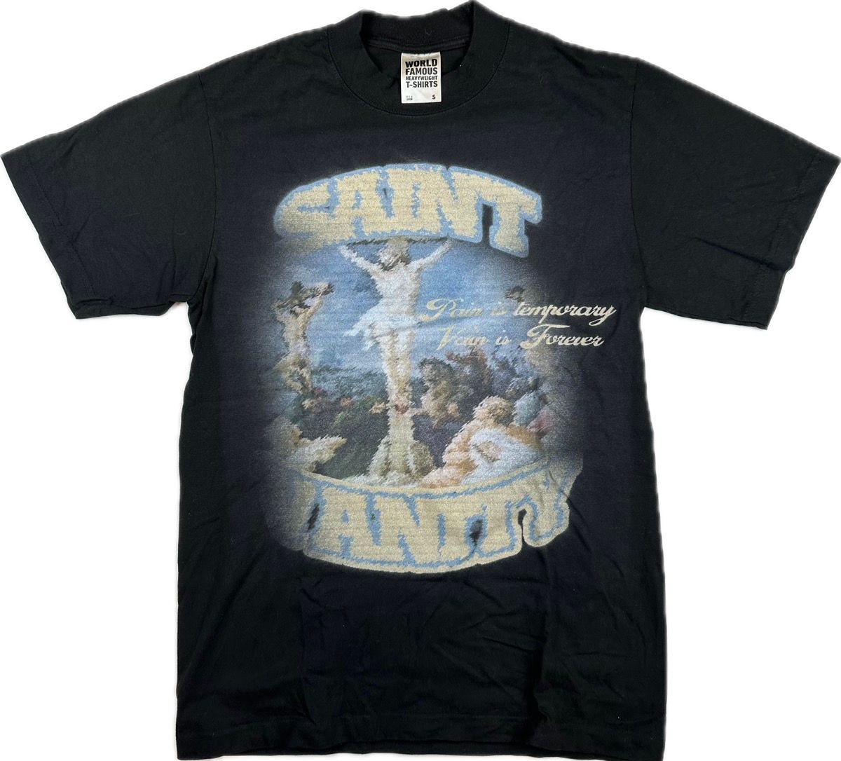 Pre-owned Vintage Saint Vanity T-shirt In Black