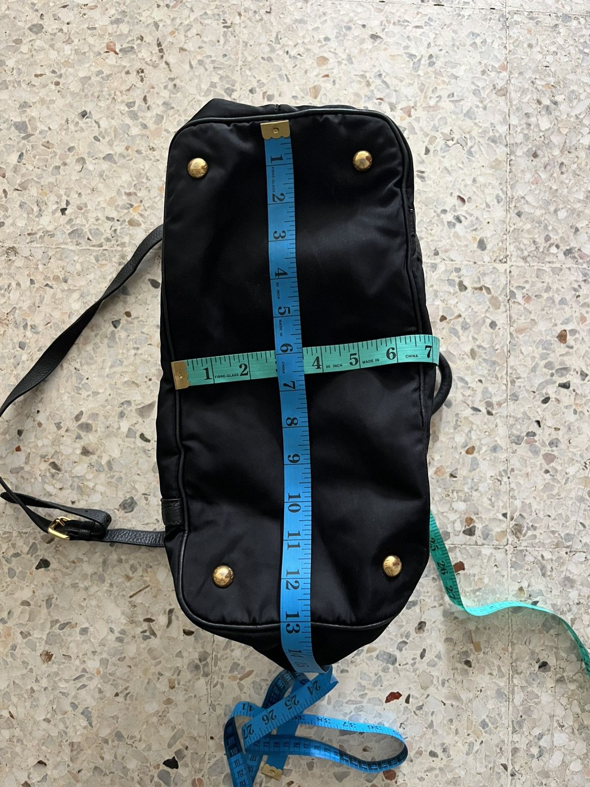 Prada PRADA 2WAY Shoulder Handbag Black Nylon Leather Logo Plate Size ONE SIZE - 14 Thumbnail