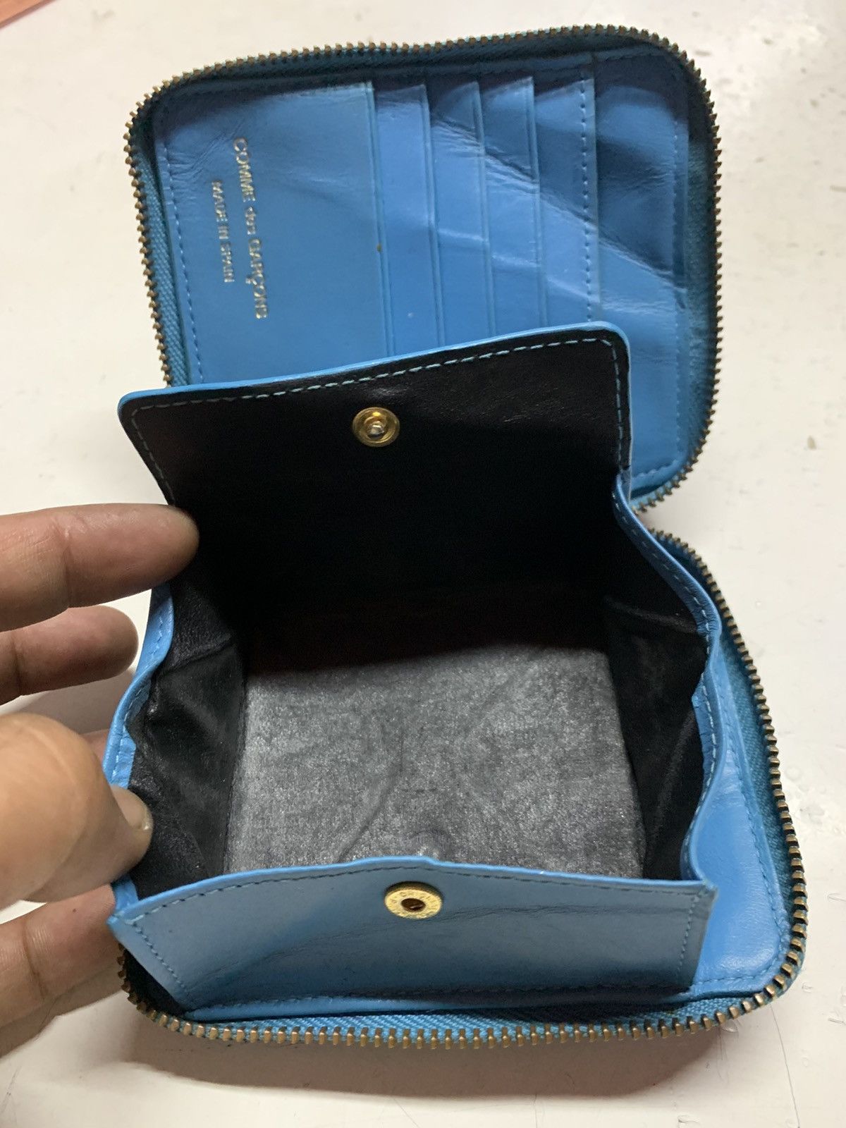 Comme des Garcons Comme des garçons blue classic wallet Size ONE SIZE - 16 Thumbnail