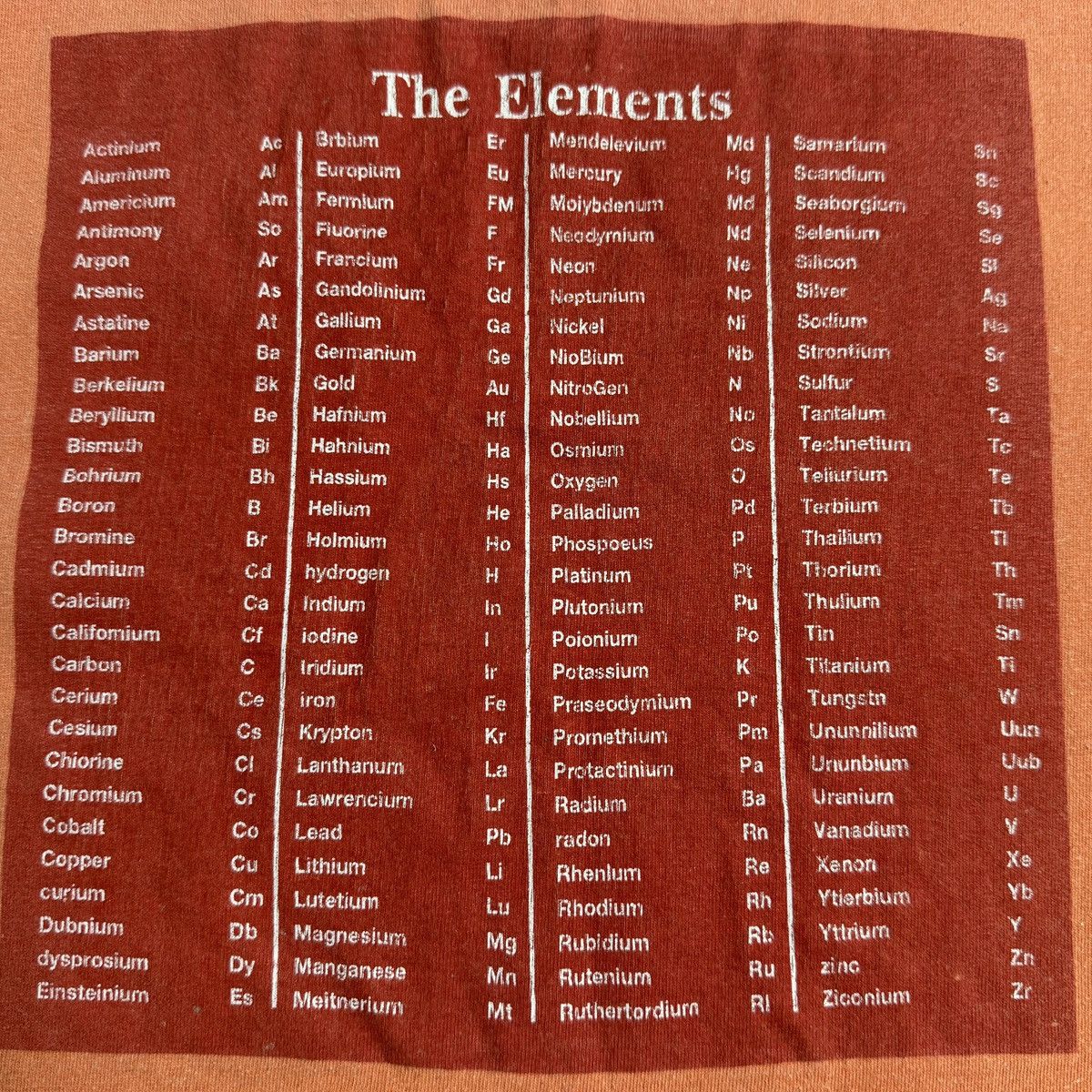 Element Vintage 2000s Element skateboards Periodic Table skate shirt Size US L / EU 52-54 / 3 - 4 Thumbnail