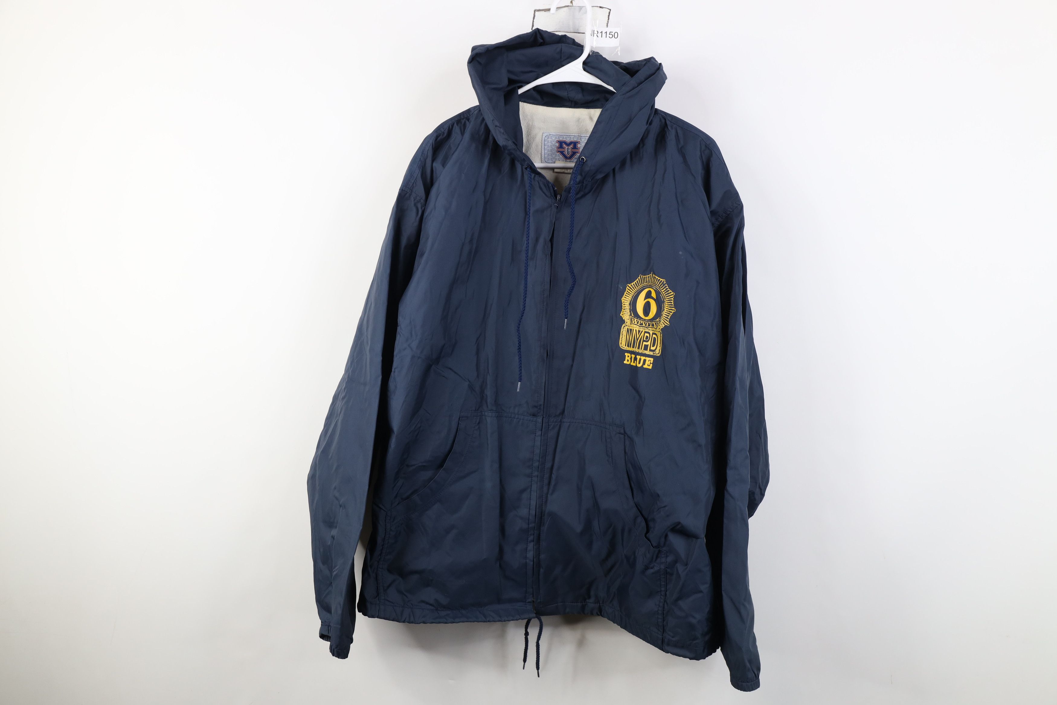 Vintage Vintage 90s WPVFTV NYPD Blue TV Show Lined Hooded Jacket USA Size US L / EU 52-54 / 3 - 1 Thumbnail