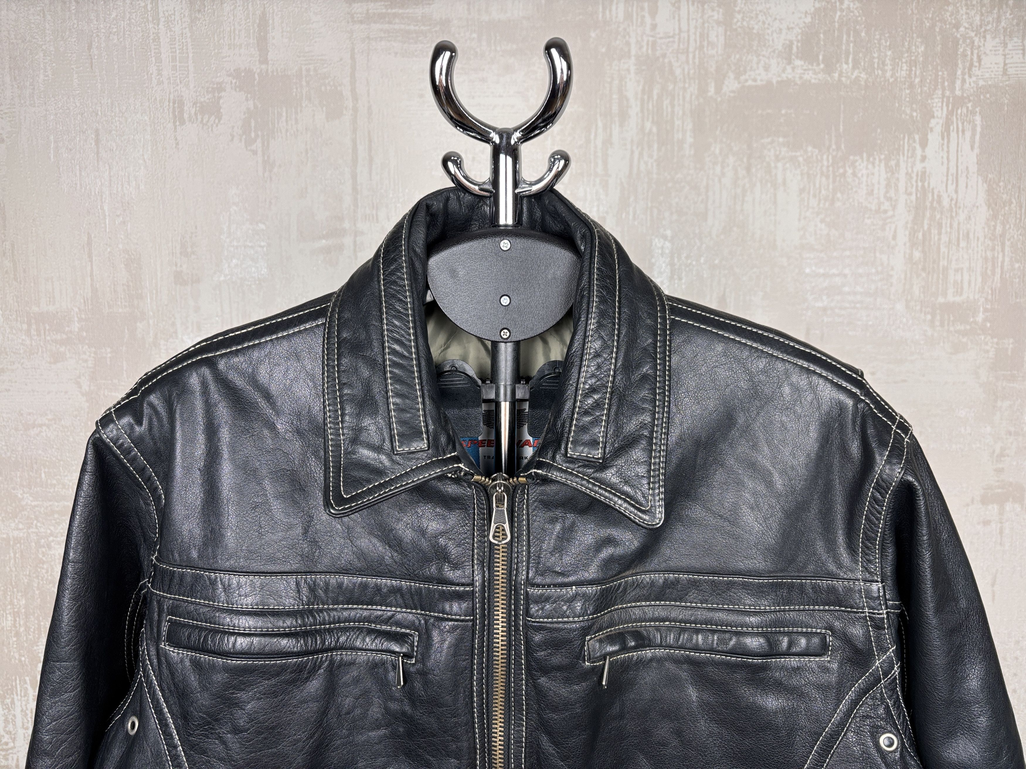 Hein Gericke × Indian Motorcycle × Vintage Hein Gericke Speedware Leather Jacket Motorcycle MotorBike Size US M / EU 48-50 / 2 - 4 Thumbnail