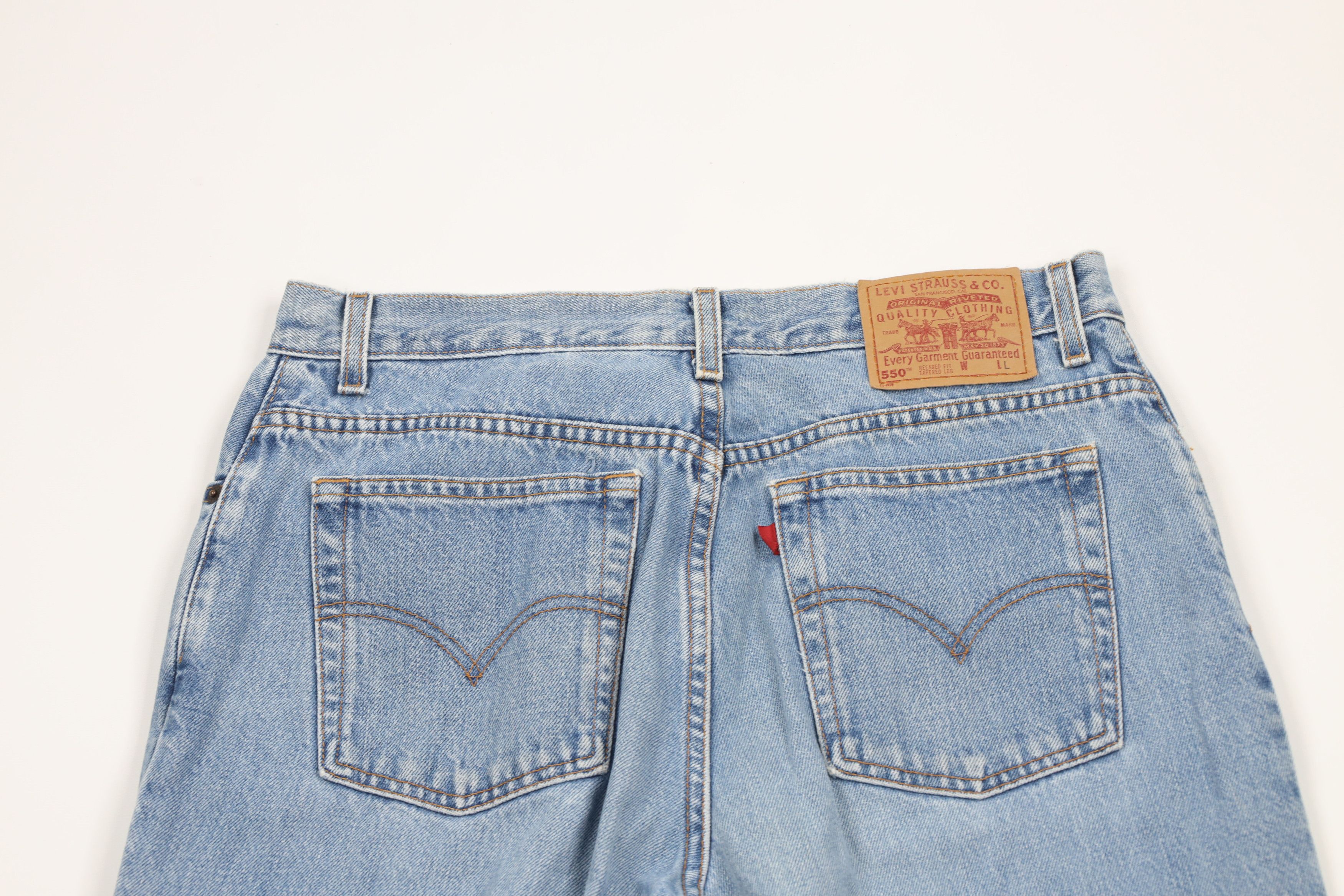 Levi's × Vintage Vintage Y2K 2000 Levis 550 Fit Tapered Leg Denim Jeans Blue Size 36" / US 14 / IT 50 - 10 Thumbnail