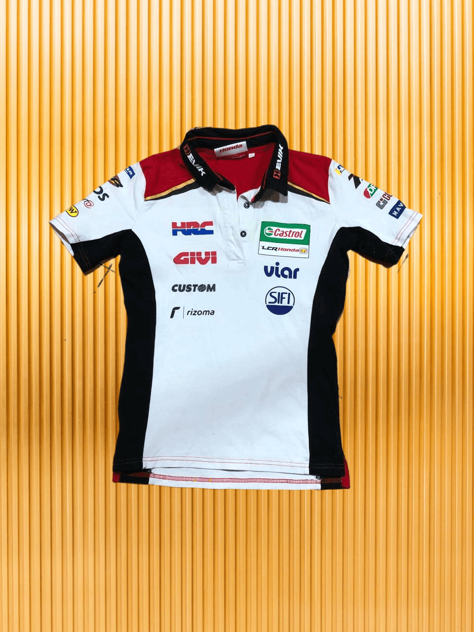 Honda Y2K Polo Honda logo castrol T-shirt Vintage LCR team Size US S / EU 44-46 / 1 - 1 Thumbnail