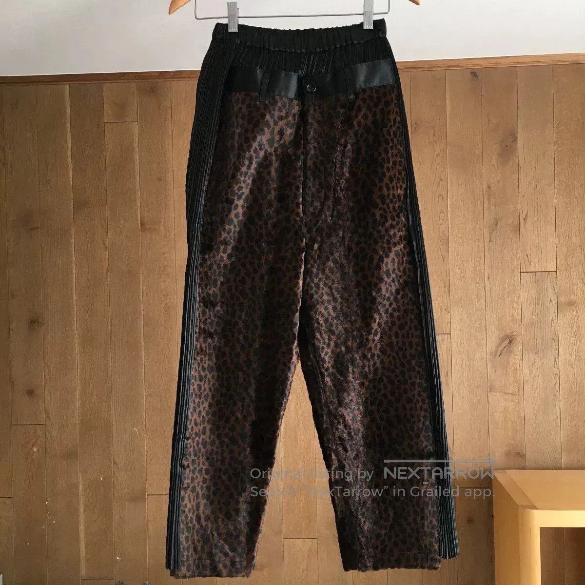 Junya Watanabe junya watanabe leopard print pleated trousers. Size US 26 / EU 42 - 1 Thumbnail
