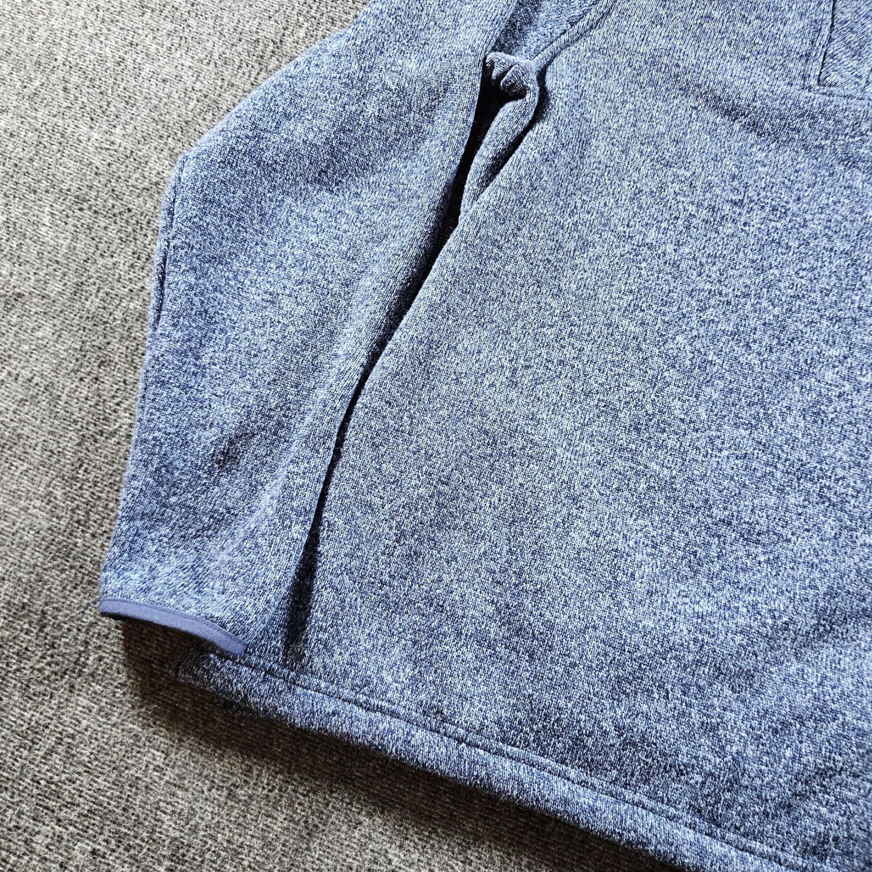 Orvis Orvis Sweater Pullover Mens Large Blue Fleece Quarter Zip Mock Neck 1/4 Zip Solid Knit Logo Outdoor Size US L / EU 52-54 / 3 - 2 Thumbnail