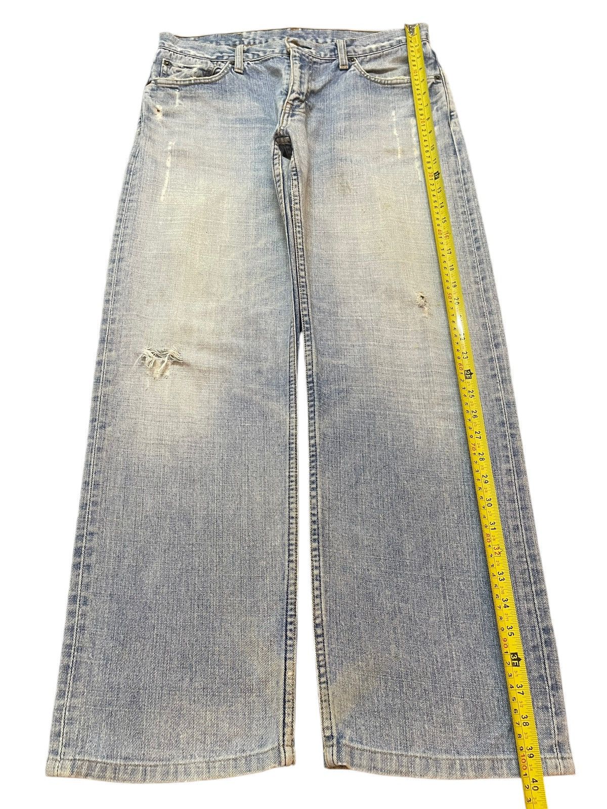 Levi's Vintage 90s Levis Blue Faded Wash Distress Baggy Jeans Size US 32 / EU 48 - 13 Thumbnail