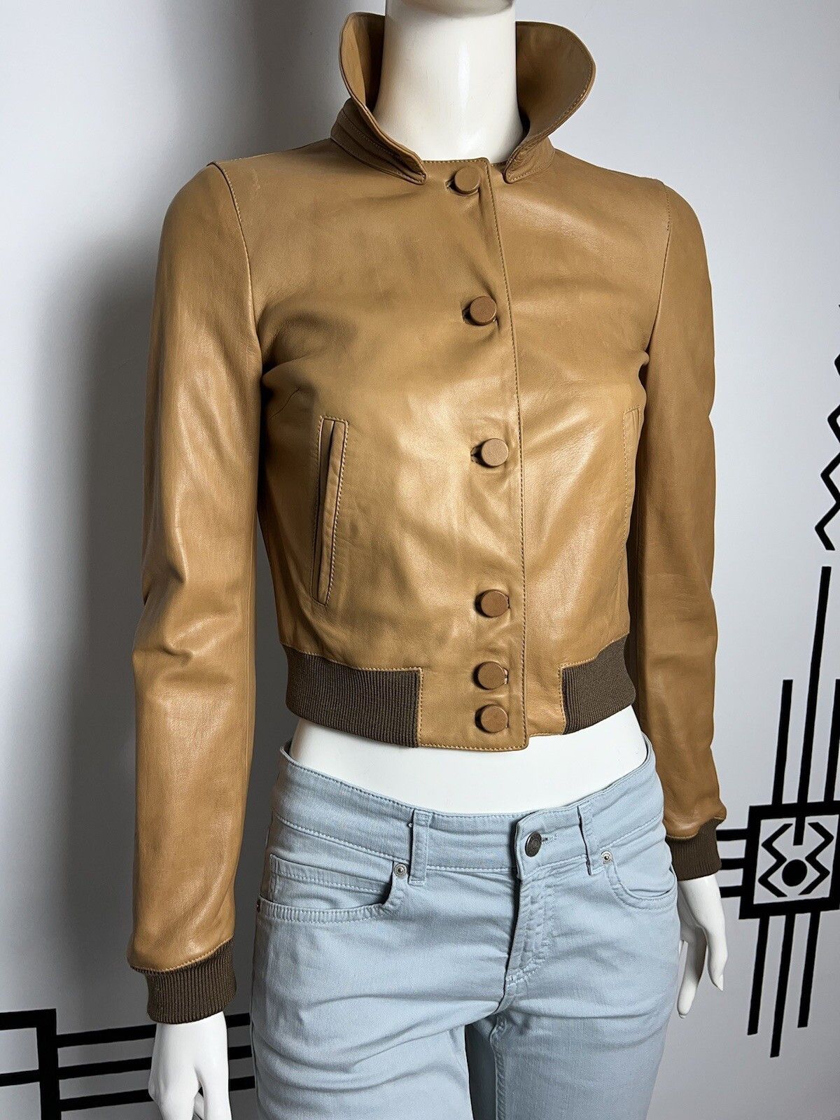 Dolce & Gabbana Dolce&Gabbana Women's Leather Bomber Jacket Size IT 38 /XXS Size XXS / US 00 / IT 34 - 1 Thumbnail