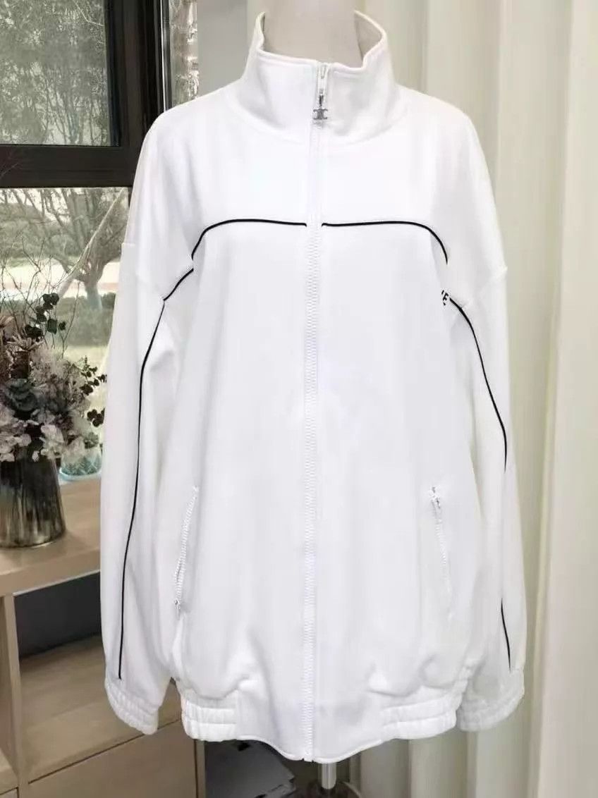 Celine CELINE Solid Letter Logo Track Jacket XXL Size US XXL / EU 58 / 5 - 1 Thumbnail