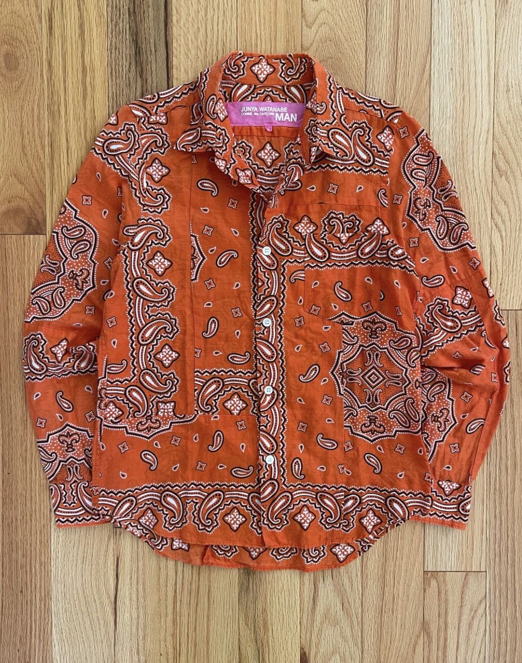 Comme des Garcons × Junya Watanabe SS2004 Junya Watanabe Paisley Button Down Shirt Size US S / EU 44-46 / 1 - 1 Thumbnail