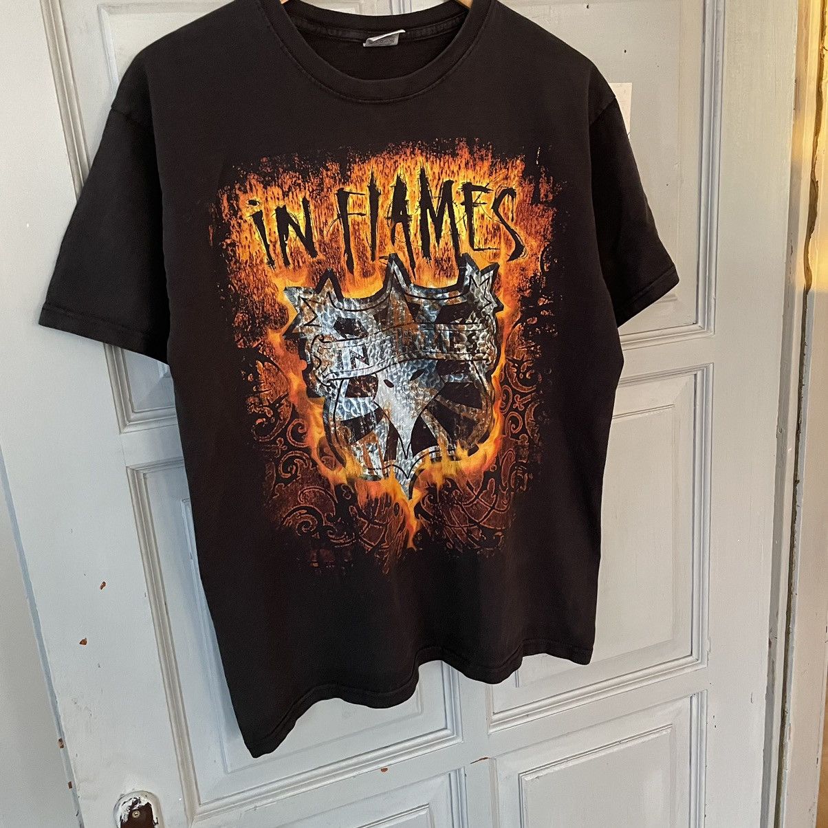 Band Tees × Vintage Vintage In Flames big logo t-shirt Size US L / EU 52-54 / 3 - 3 Thumbnail