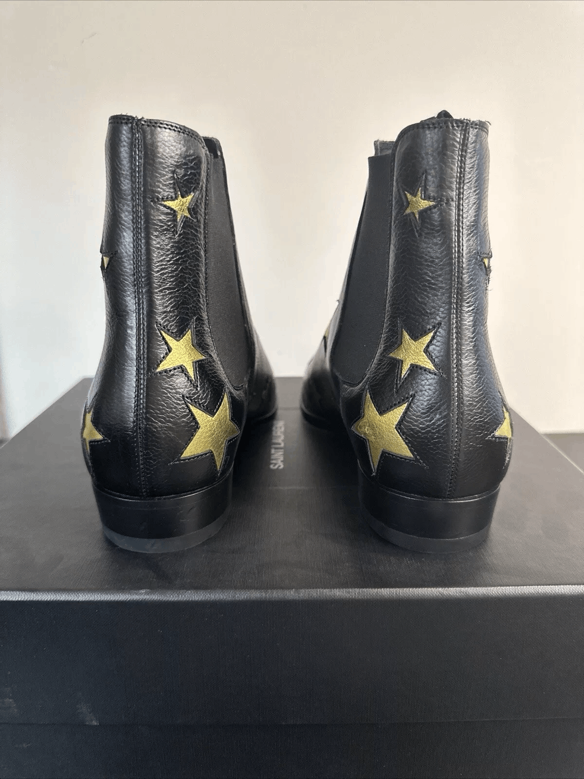 Yves Saint Laurent SAINT LAURENT BOOTS WYATT ANKLE BOOTS WITH STARS SIZE 40 Size US 7 / EU 40 - 4 Thumbnail