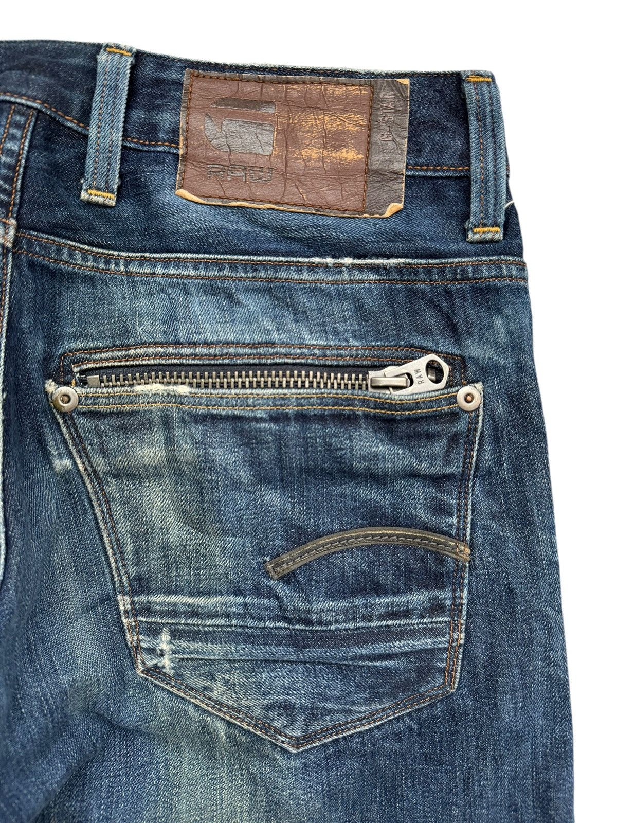 G-Star 💸LASTDROP💸 Vtg G-Star Raw Jeans Distressed Clawmark Denim Size US 30 / EU 46 - 10 Thumbnail