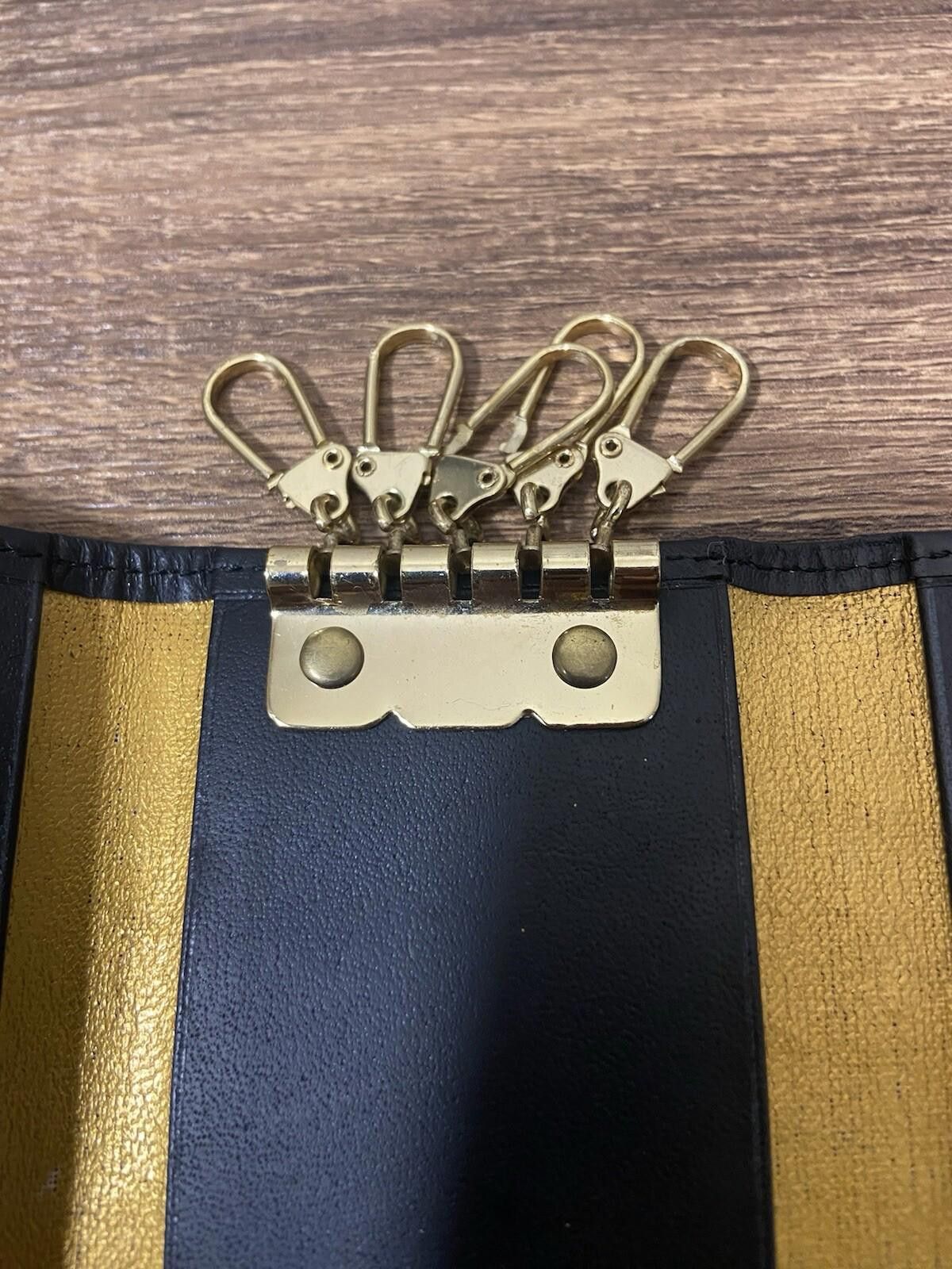 Versace Versace Barocco gold black leather cigarette pouch+key case Size ONE SIZE - 12 Thumbnail