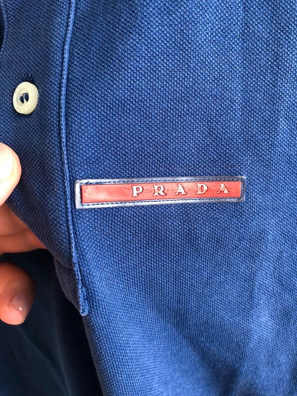 Prada Prada Men’s Polo Blue Small Size US S / EU 44-46 / 1 - 10 Thumbnail