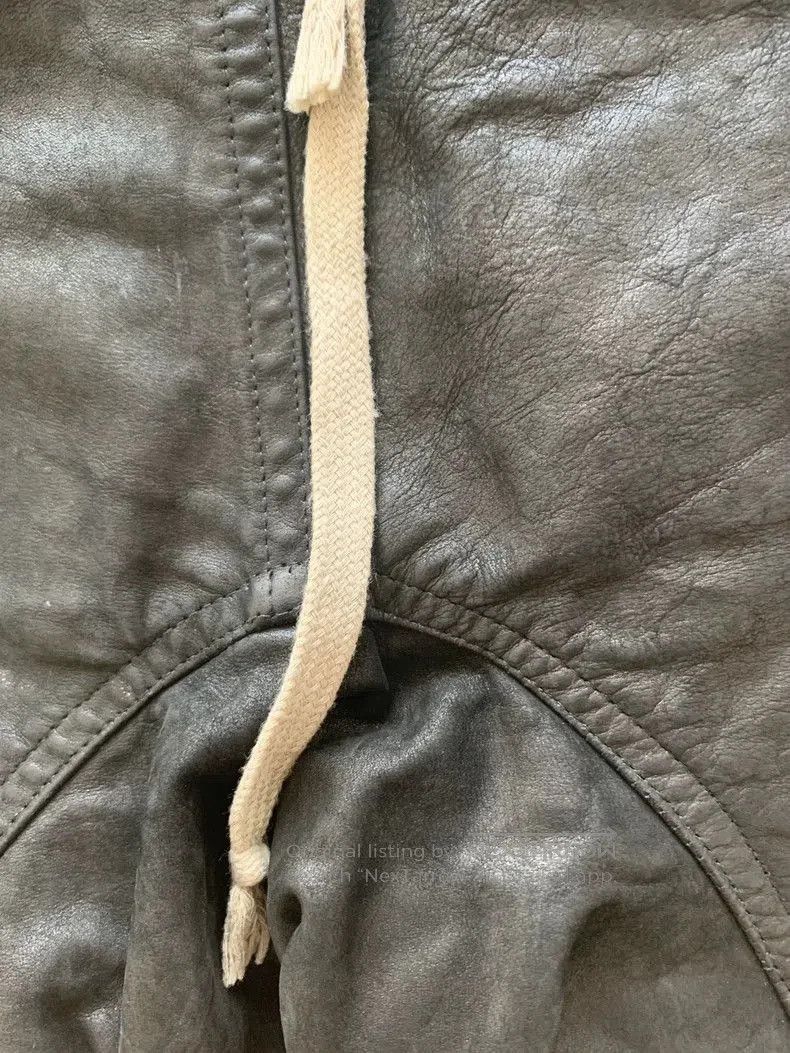 Rick Owens Rick Owens Leather Shorts Size 50. Size US 32 / EU 48 - 2 Thumbnail