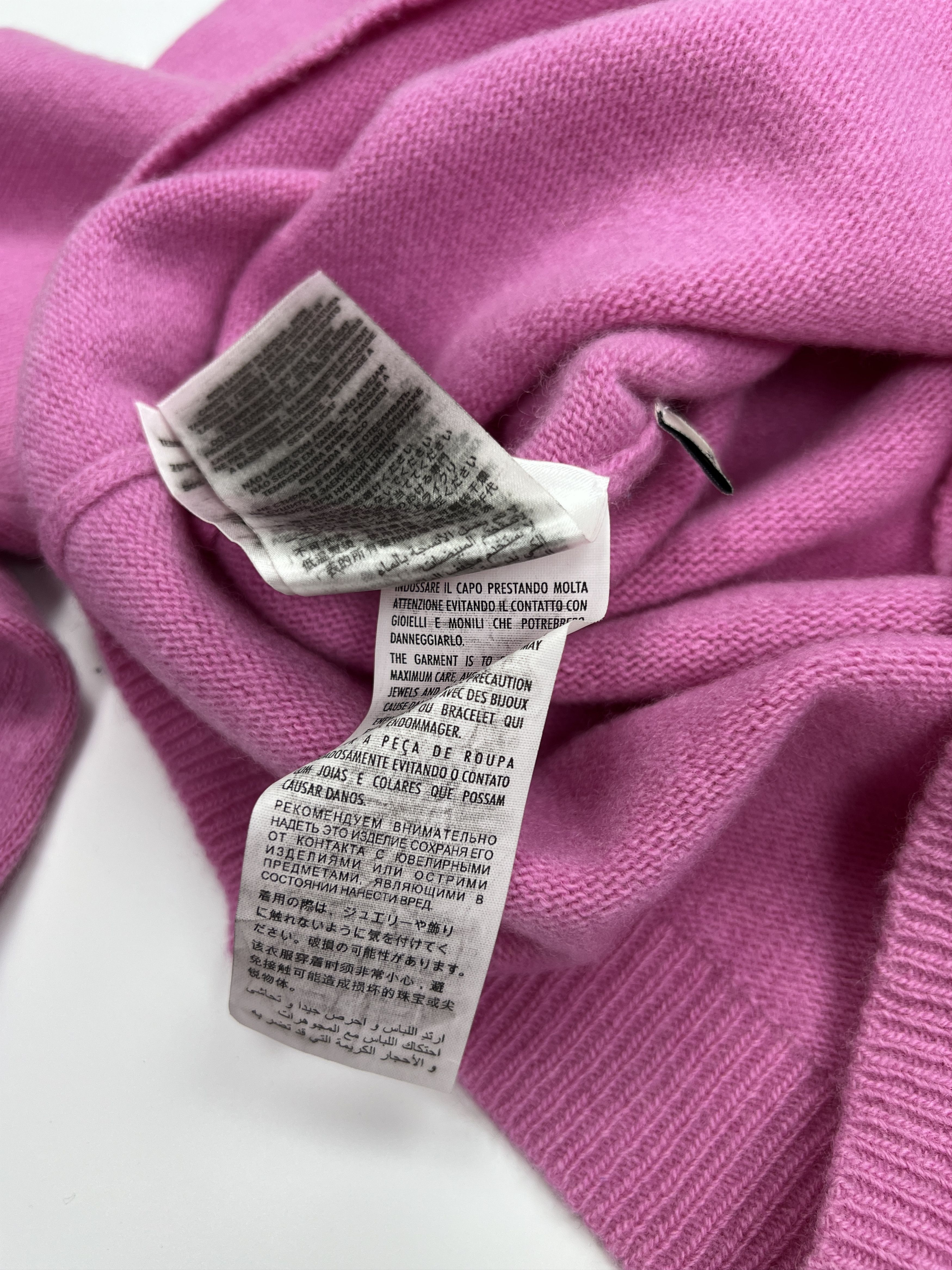 Gucci Gucci V Neck Pink Wool Cashmere Sweater Size M / US 6-8 / IT 42-44 - 11 Thumbnail