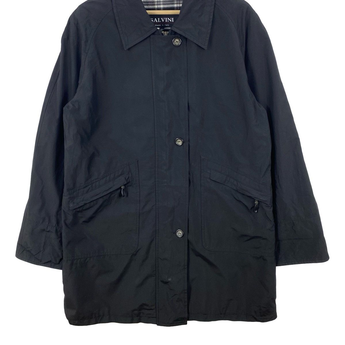 Vintage Vintage SALVINI Car Coat Jacket Minimalist Overcoat Size US L / EU 52-54 / 3 - 6 Thumbnail