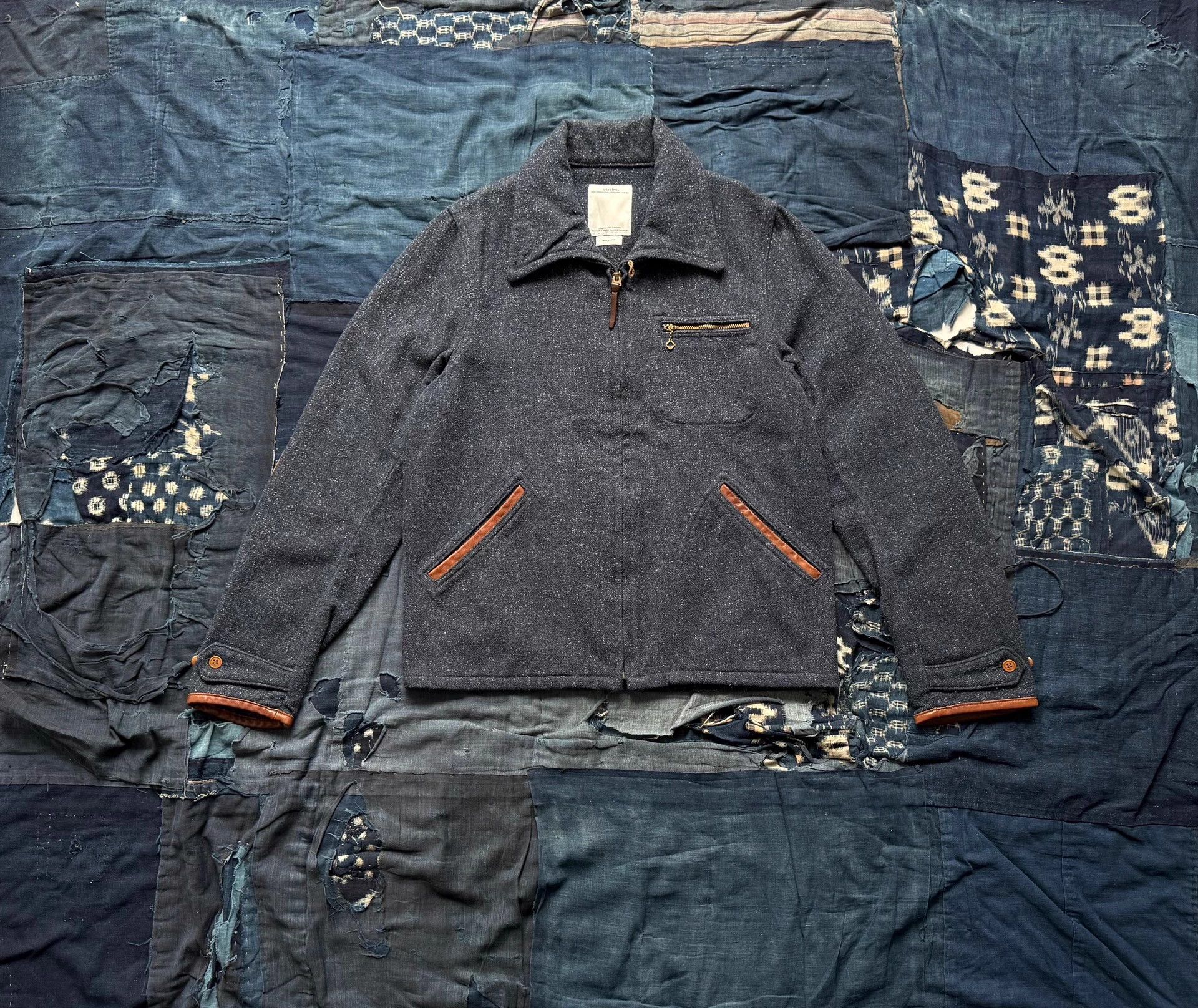 Visvim VISVIM 14AW Leather Panel JKT 3 Black grey Worn No Acc Size US L / EU 52-54 / 3 - 1 Thumbnail