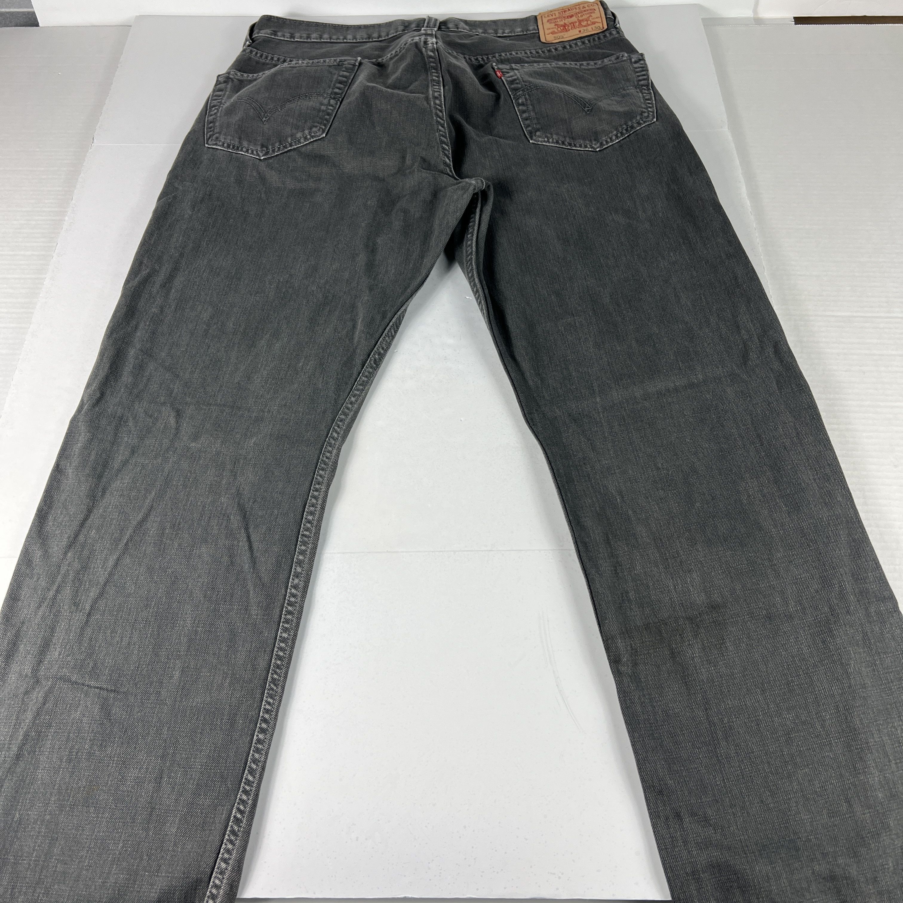 Levi's Levi's Jeans 505 Straight Dark Green Faded Cotton Denim Size US 36 / EU 52 - 11 Thumbnail
