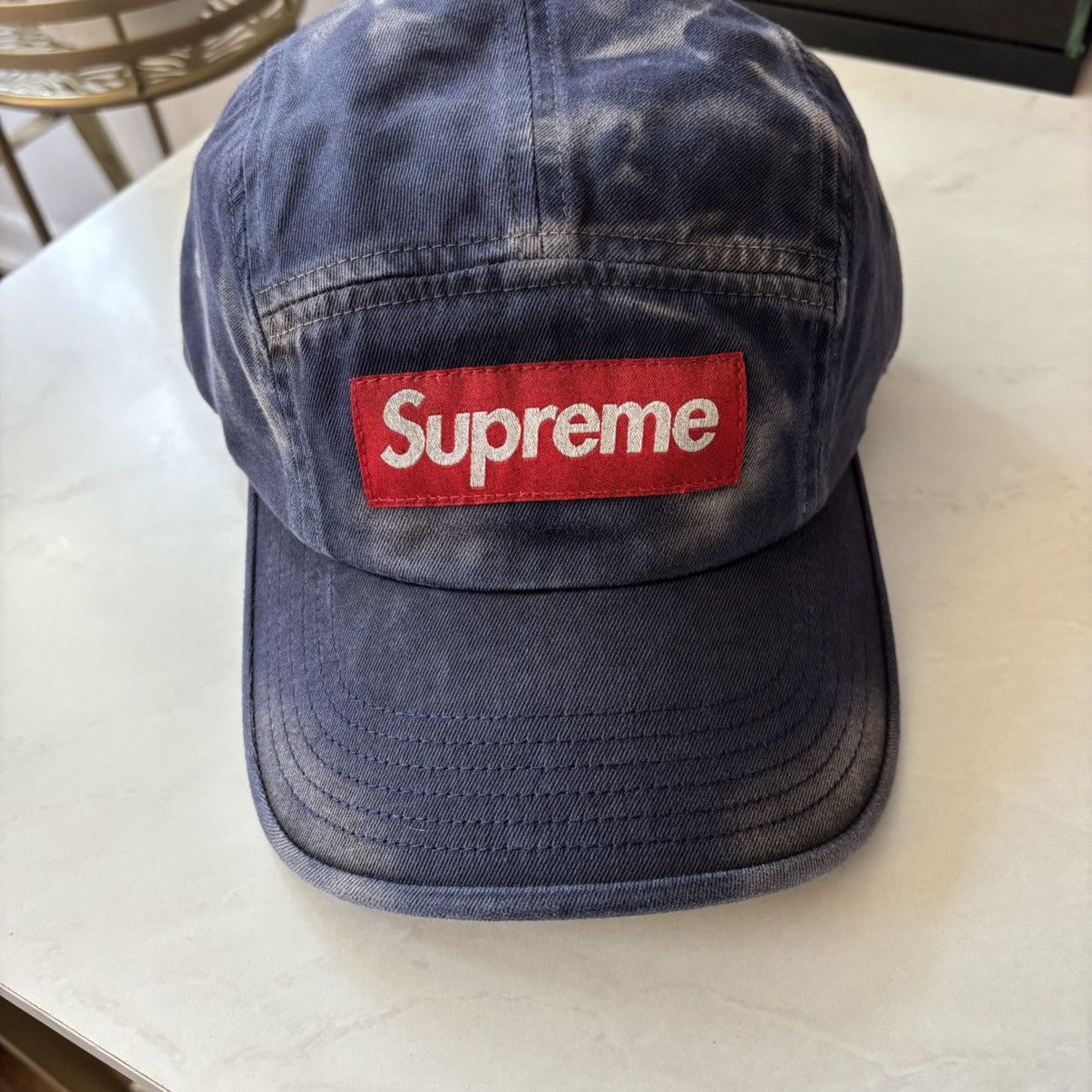 Supreme Supreme Blue Over-dyed Camp Cap Brand New Fits All Size ONE SIZE - 2 Thumbnail