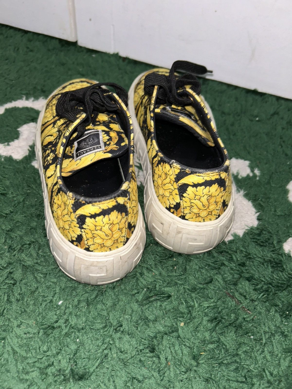 Versace VERSACE Gold & Black Barocco Grace Shoes size 7.5 men 5.5w Size US 5.5 / EU 38 - 5 Thumbnail