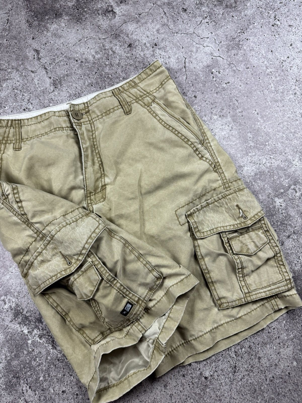 Rip Curl Vintage 00s Rip Curl Baggy Cargo Surf Shorts Y2K Surf Size US 32 / EU 48 - 5 Thumbnail