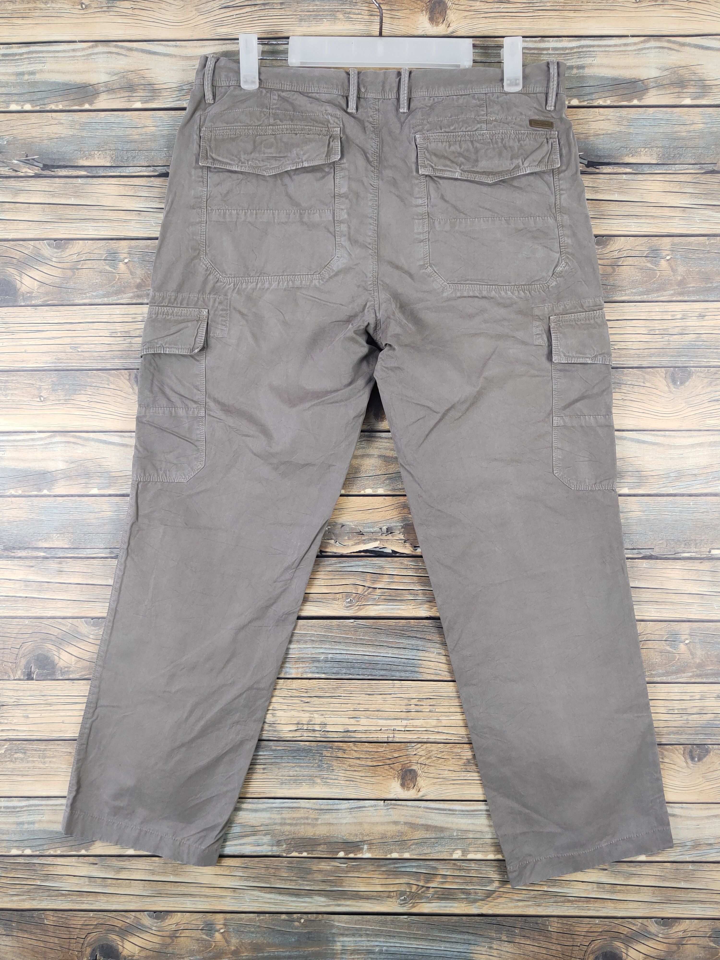 Henry Cotton's Henry Cottons Brown Multipocket Tactical Cargo Pants #W2101 Size US 32 / EU 48 - 7 Thumbnail