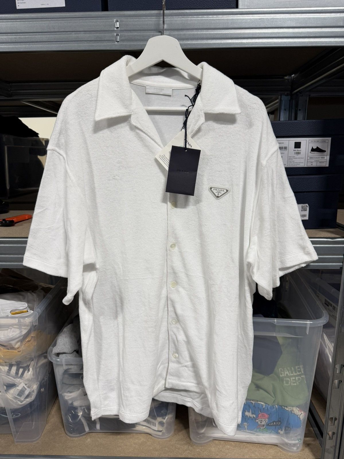 Prada Prada Towel Terry Shirt NEW 1750$ Size US L / EU 52-54 / 3 - 1 Thumbnail