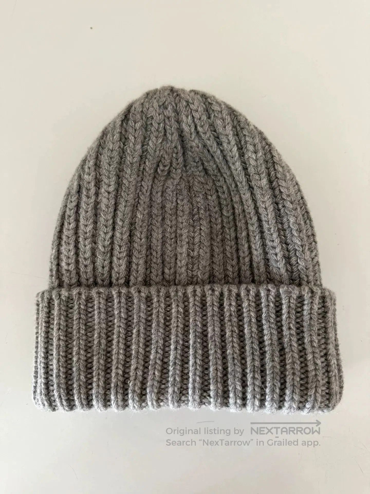 Prada Prada Gray Wool Knit Hat. Size ONE SIZE - 7 Thumbnail
