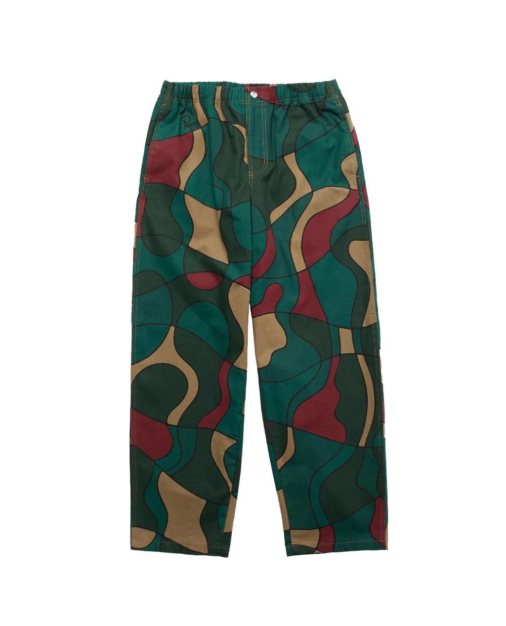 image of Parra Trees In Wind Relax Pants Size M Medium in Green, Men's