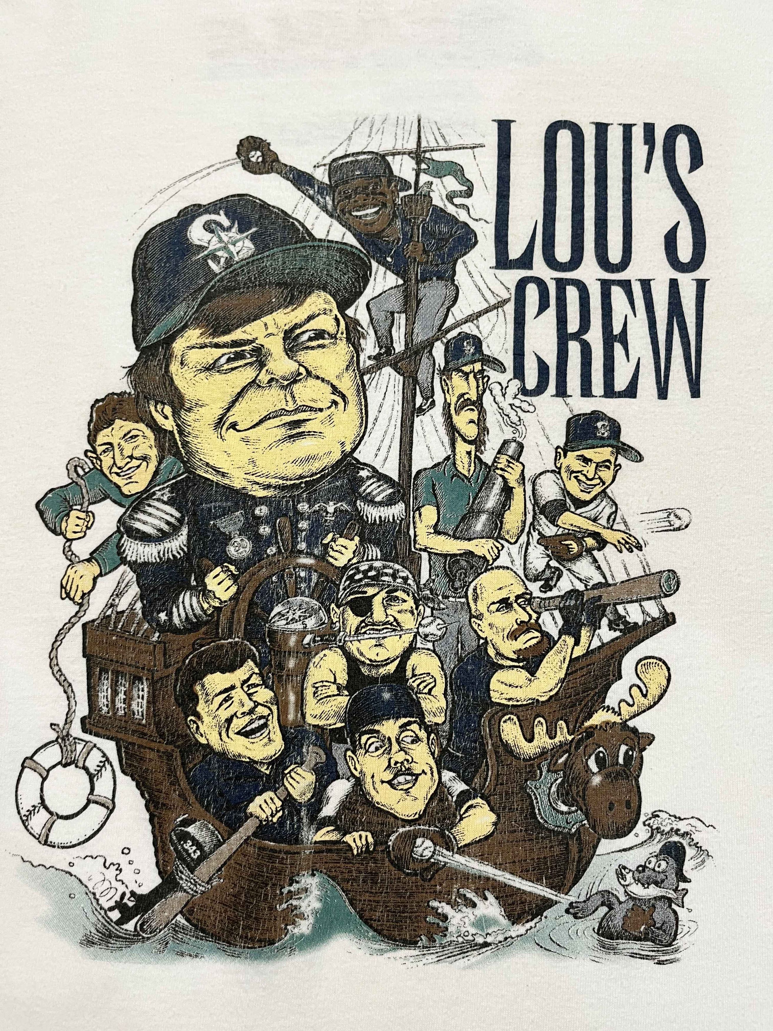 Vintage Vintage MLB Seattle Mariners Lou's Crew Baseball T-Shirt Size US L / EU 52-54 / 3 - 2 Thumbnail