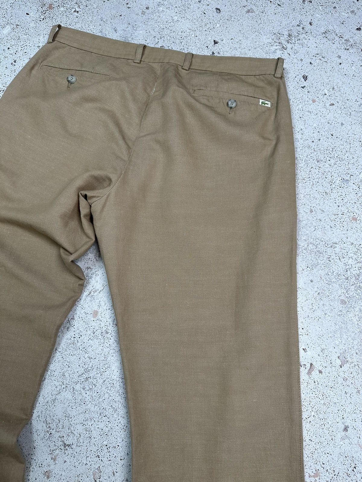 Lacoste Lacoste Cotton-Linen Trousers Men 34 Pants beige M L Size US 34 / EU 50 - 20 Thumbnail