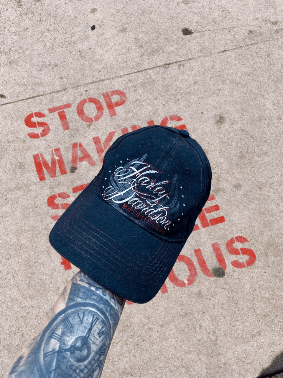 Harley Davidson Cap big print Harley Davidson one size Size ONE SIZE - 1 Thumbnail