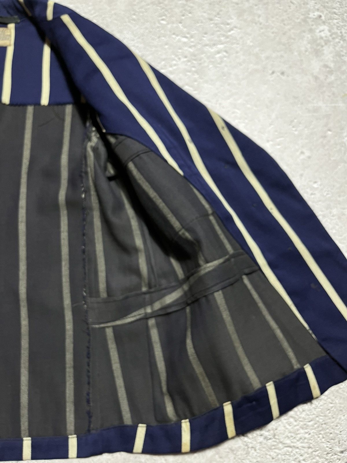 Japanese Brand × Vintage Vintage Striped School Blazer Leycott York UK with Crest Size S / US 4 / IT 40 - 13 Thumbnail