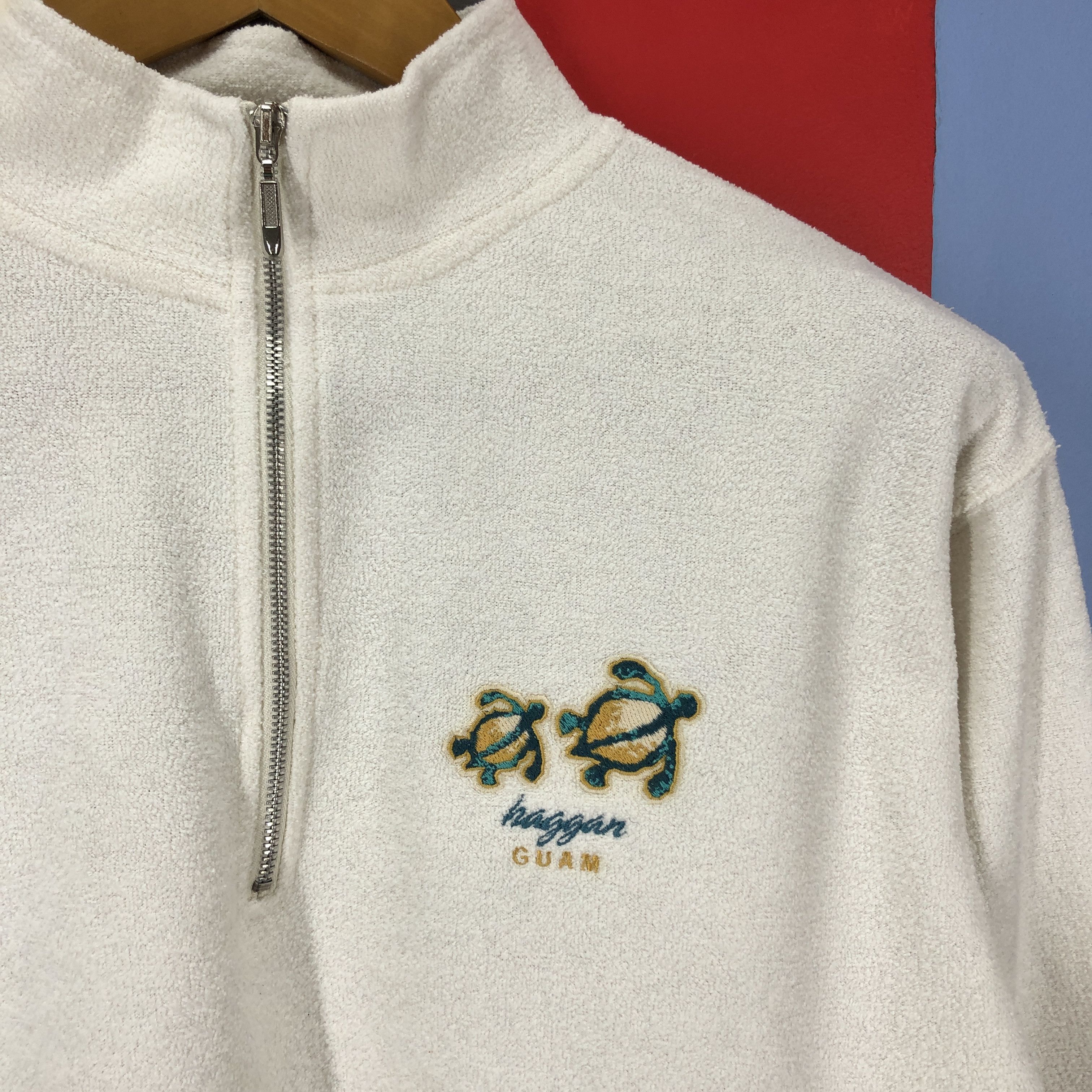 Vintage 90s HAGGAN GUAM by CRAZY SHIRTS Crop Sweatshirt #0929/AI Size M / US 6-8 / IT 42-44 - 2 Thumbnail