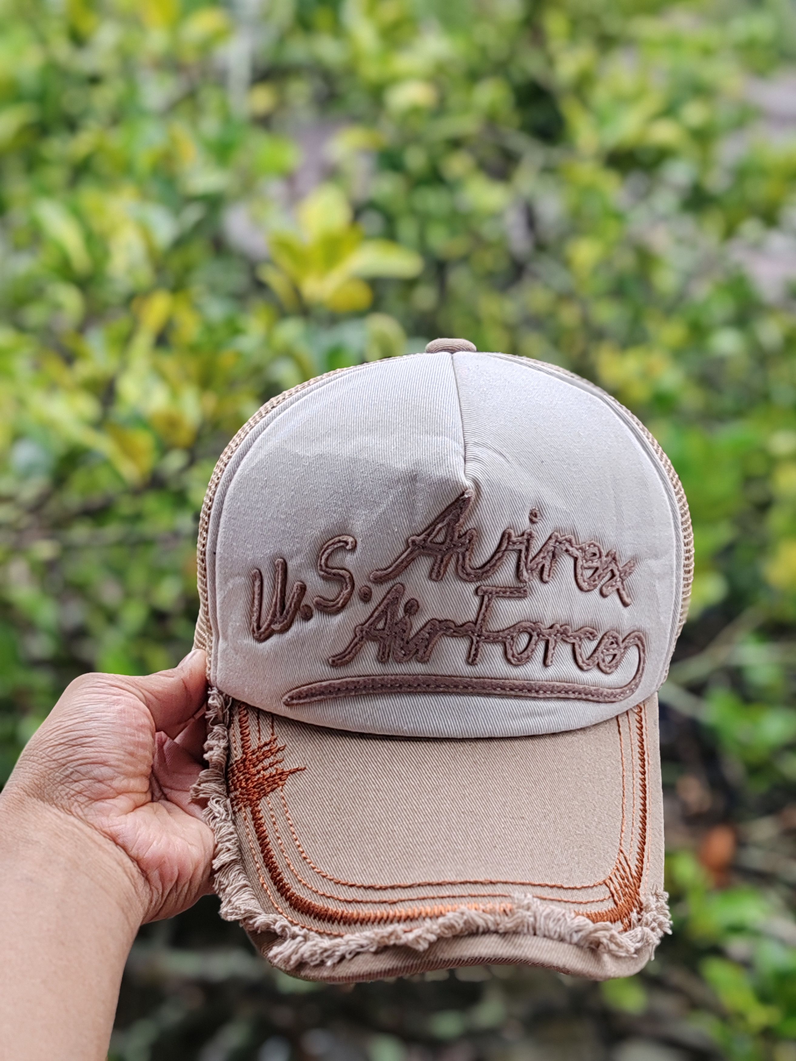 Avirex Avirex Distressed stlye trucker hat cap Size ONE SIZE - 1 Thumbnail