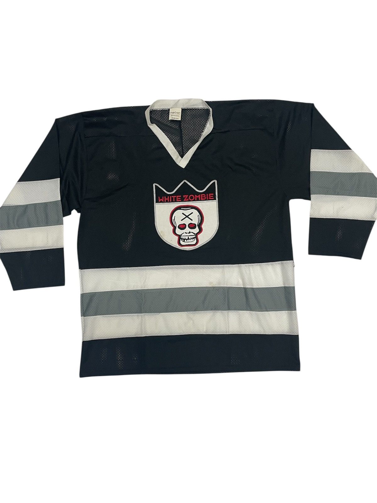 Band Tees Vintage 90’s White Zombie band Hockey Jersey Polygram Skull Size US XL / EU 56 / 4 - 3 Thumbnail