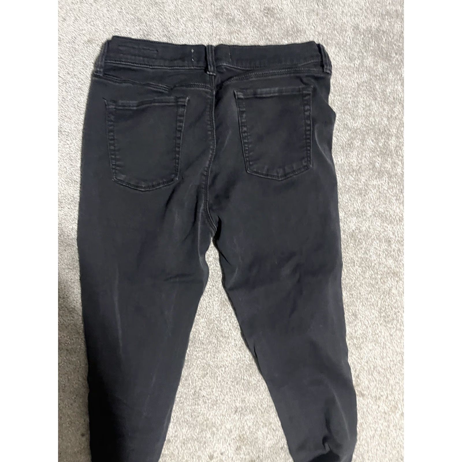 Pacsun PacSun High Rise Jegging Jeans Womens 27 Black Distressed Denim Comfy Size 27" / US 4 / IT 40 - 4 Thumbnail