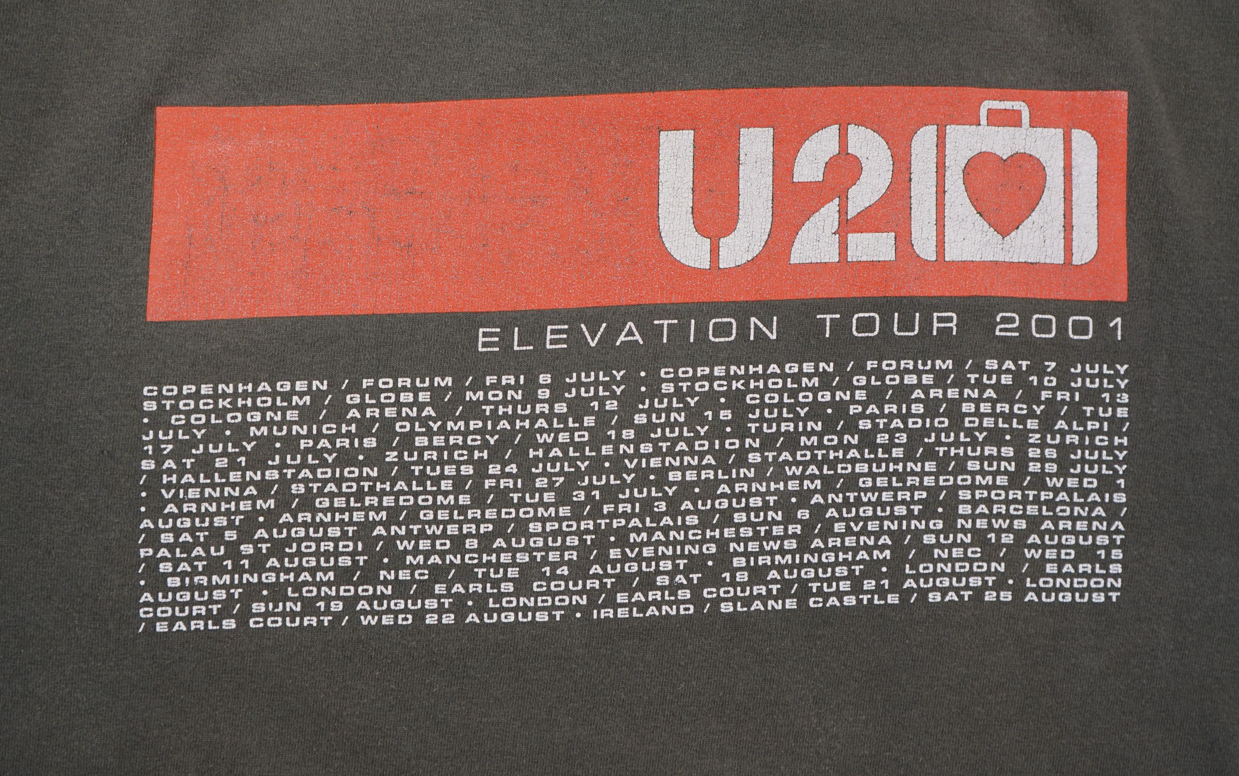 Band Tees × Vintage Vintage 2001 U2 T-Shirt Elevation Tour Size US M / EU 48-50 / 2 - 8 Thumbnail