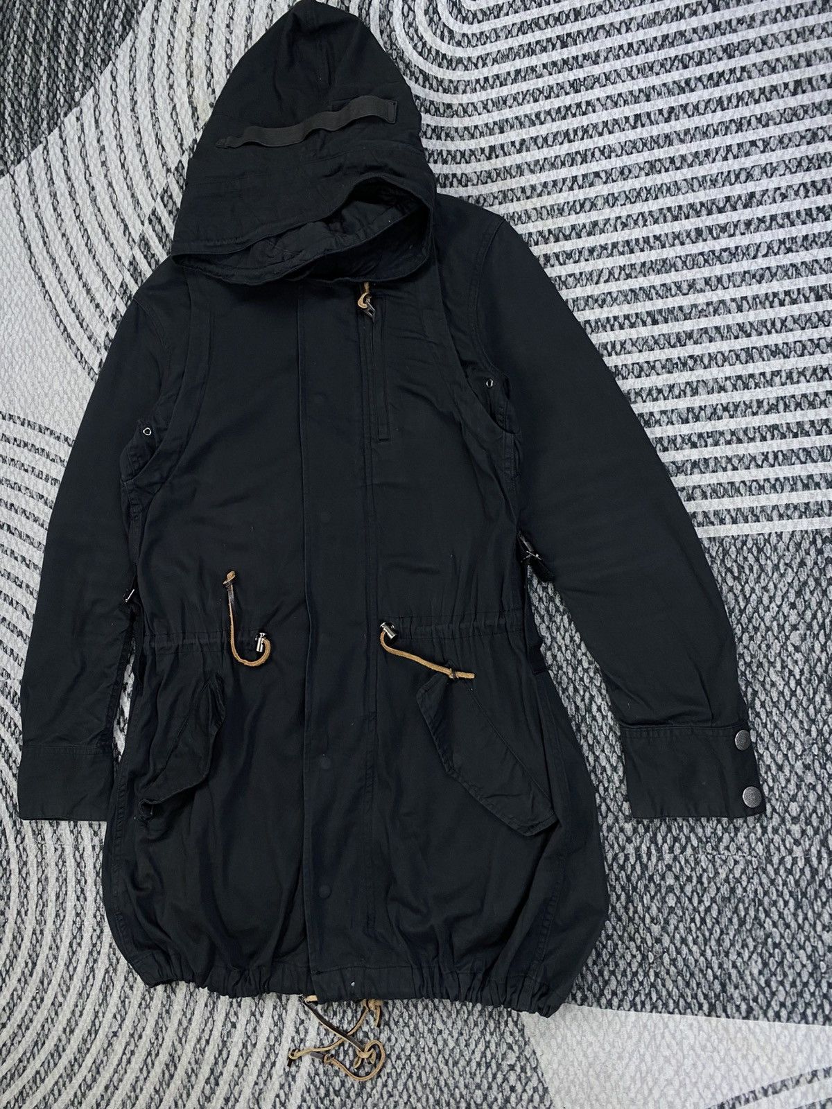 MOUSSY Vintage Moussy Rare Utility Black Parka Style Size US S / EU 44-46 / 1 - 4 Thumbnail