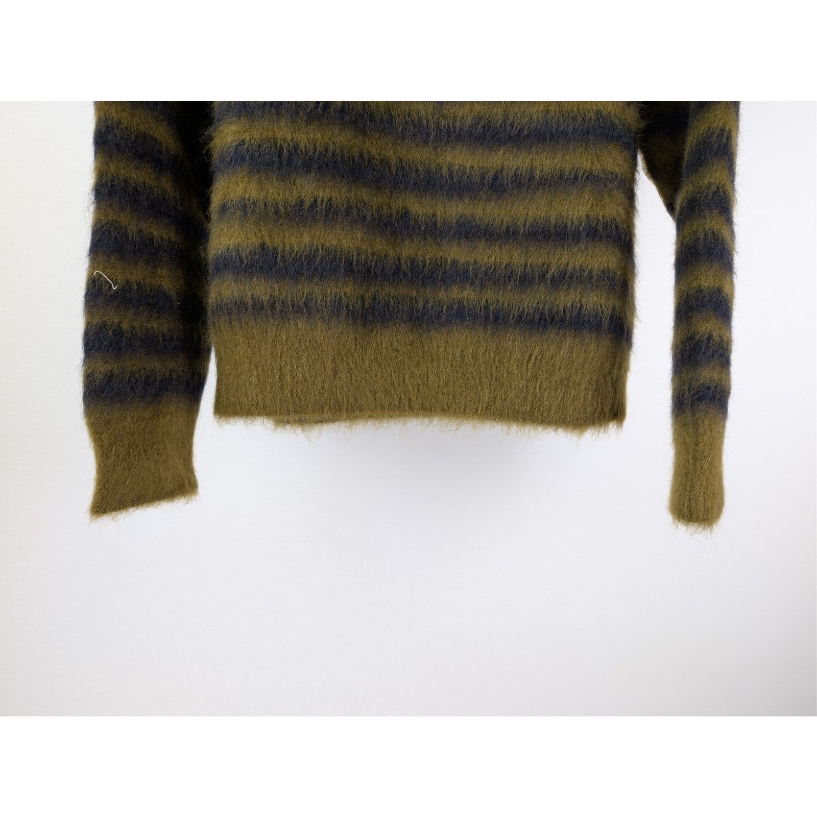 Bottega Veneta o1rshd1 HW Graphic Mohair Knitwear Sweater Gingersnap/navy Size US M / EU 48-50 / 2 - 4 Thumbnail